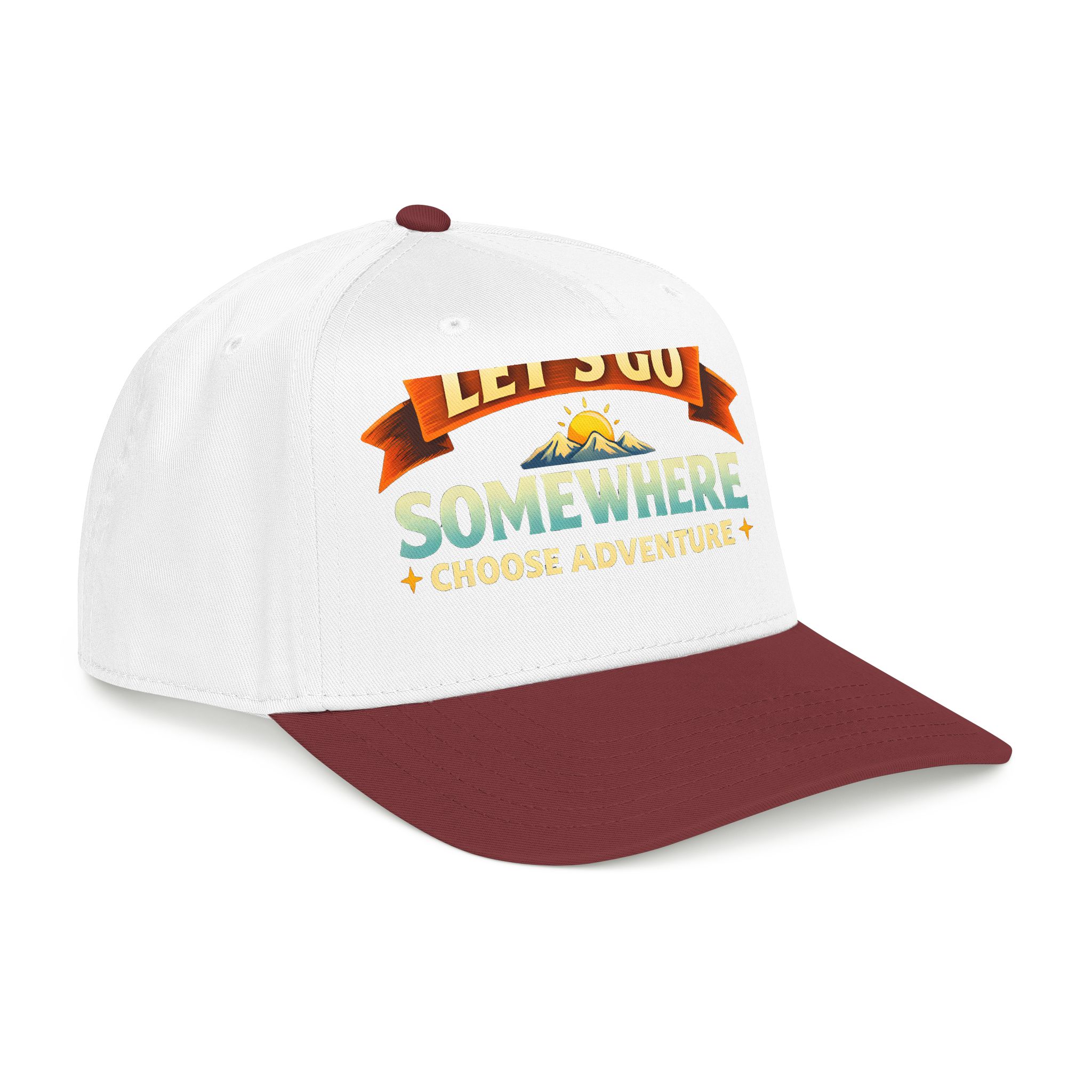 Baseball Cap - "Lets Go Somewhere" Design Scenic-Line