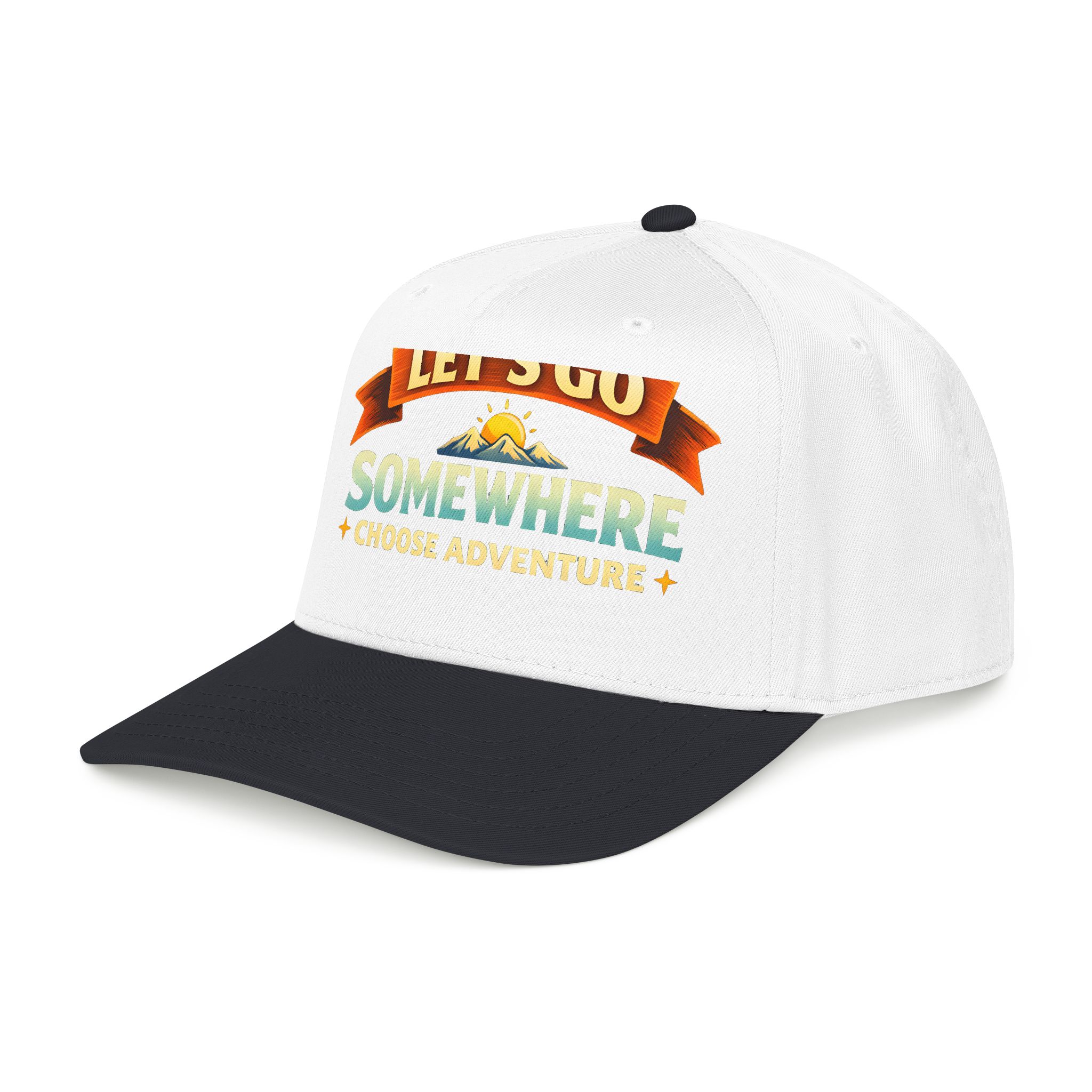 Baseball Cap - "Lets Go Somewhere" Design Scenic-Line