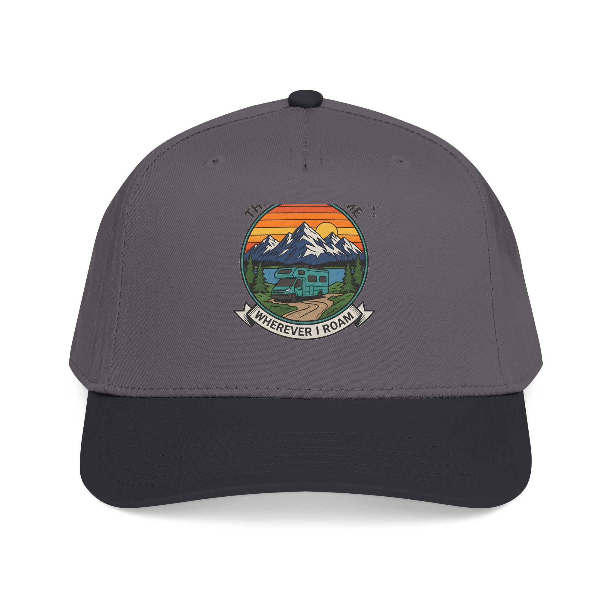 6578600249358436611_2048.jpeg Baseball Cap — "The Road Is Home, Wherever I Roam"