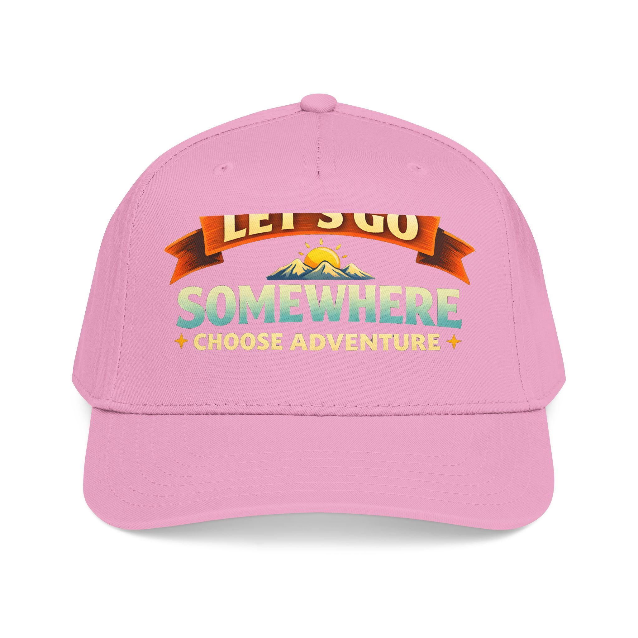 Baseball Cap - "Lets Go Somewhere" Design Scenic-Line