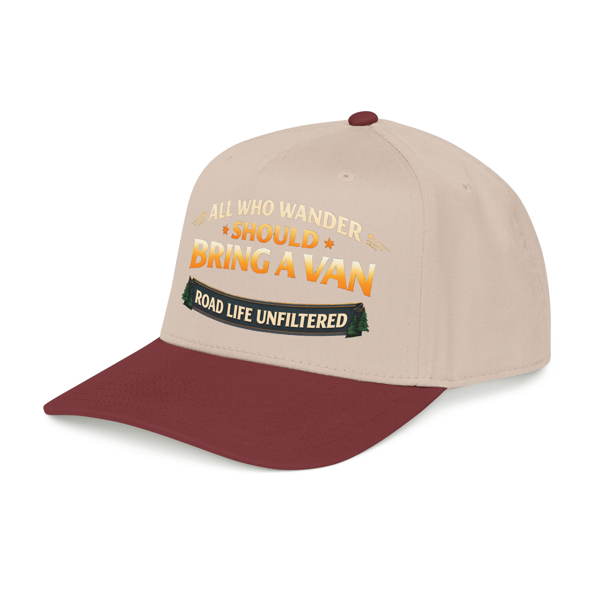 6593541108374863390_2048.jpeg Baseball Cap - "All Who wander Should Bring A Van" Design Scenic-Line
