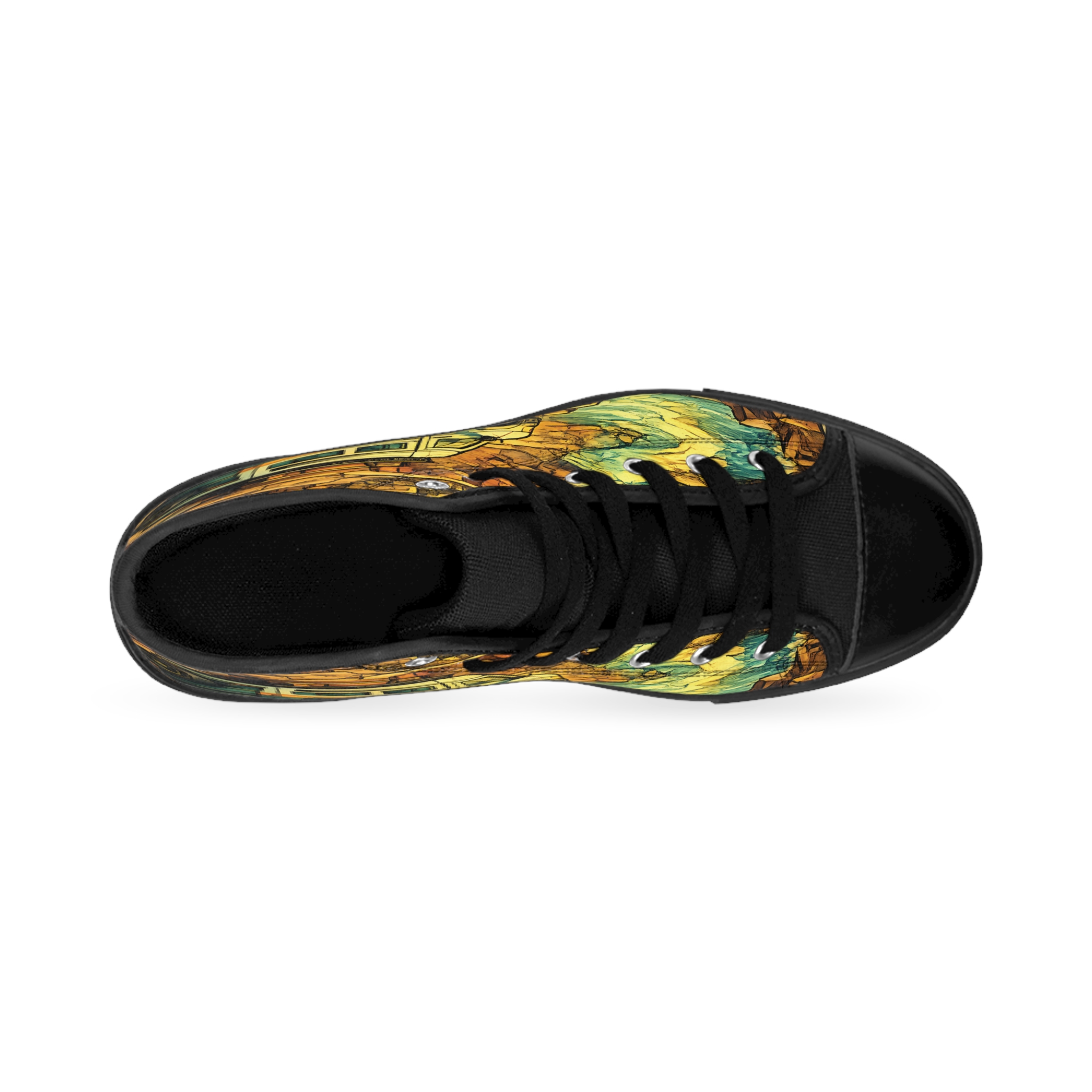 6921107055715640016_2048.jpeg Women's Classic Sneakers – Ford RV Print (Cubic-Line)