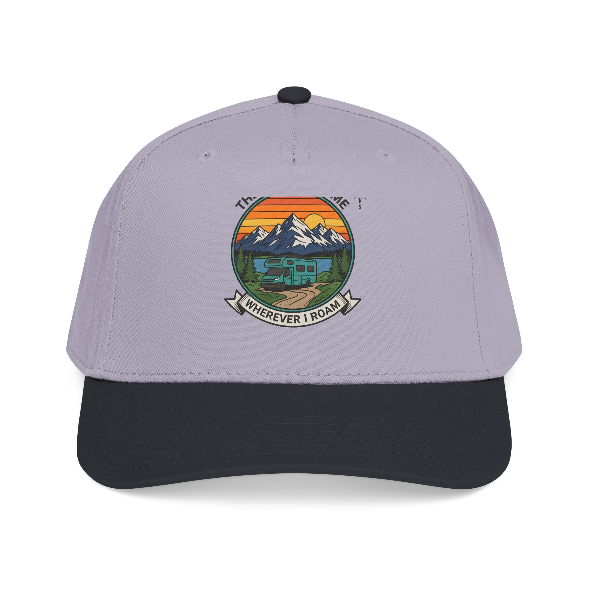 7191414194766515492_2048.jpeg Baseball Cap — "The Road Is Home, Wherever I Roam"