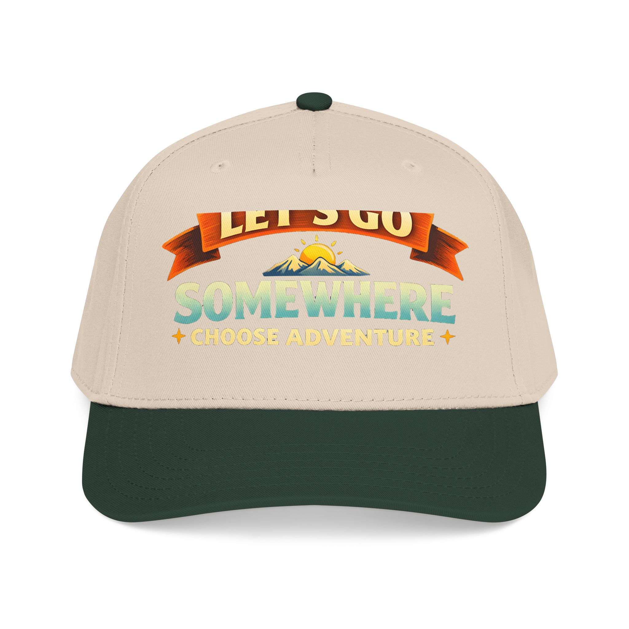 Baseball Cap - "Lets Go Somewhere" Design Scenic-Line