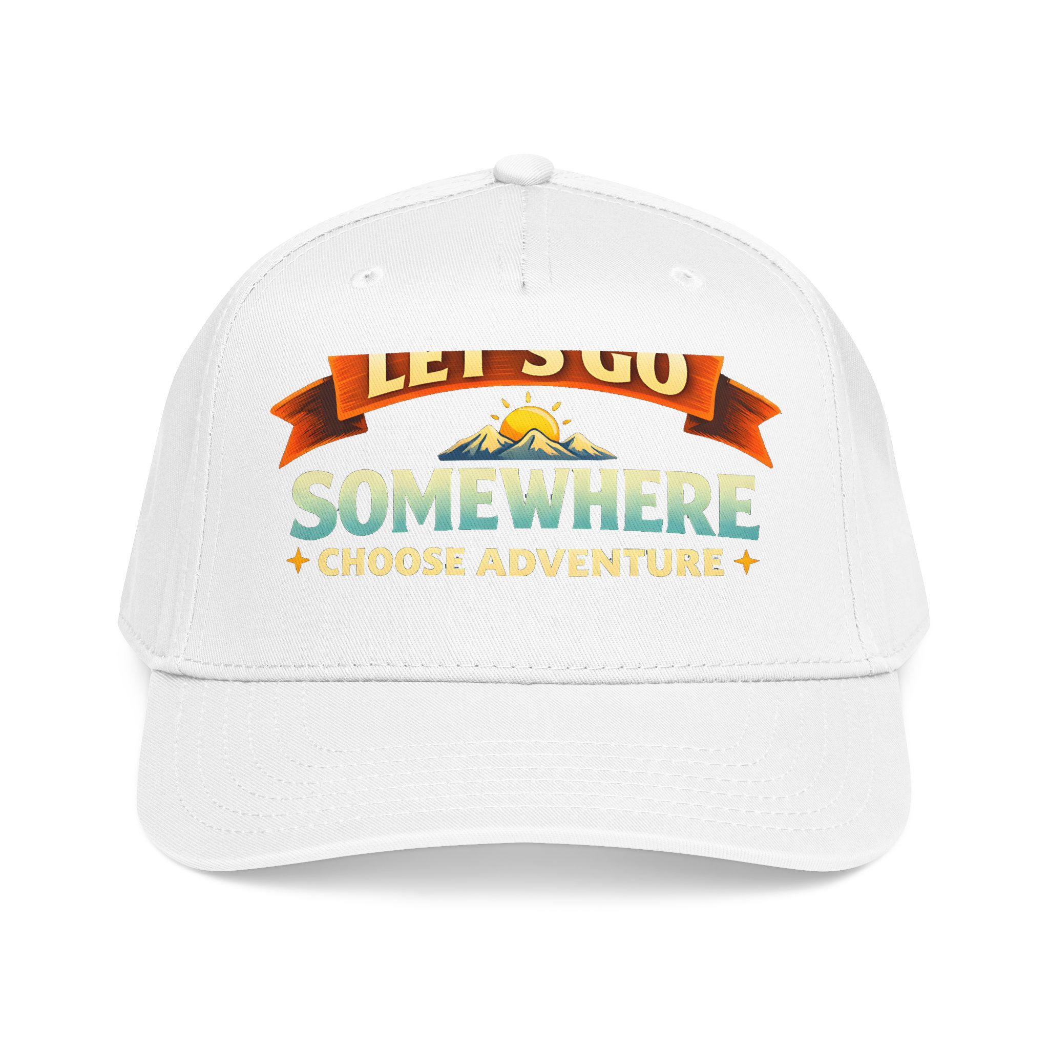 Baseball Cap - "Lets Go Somewhere" Design Scenic-Line