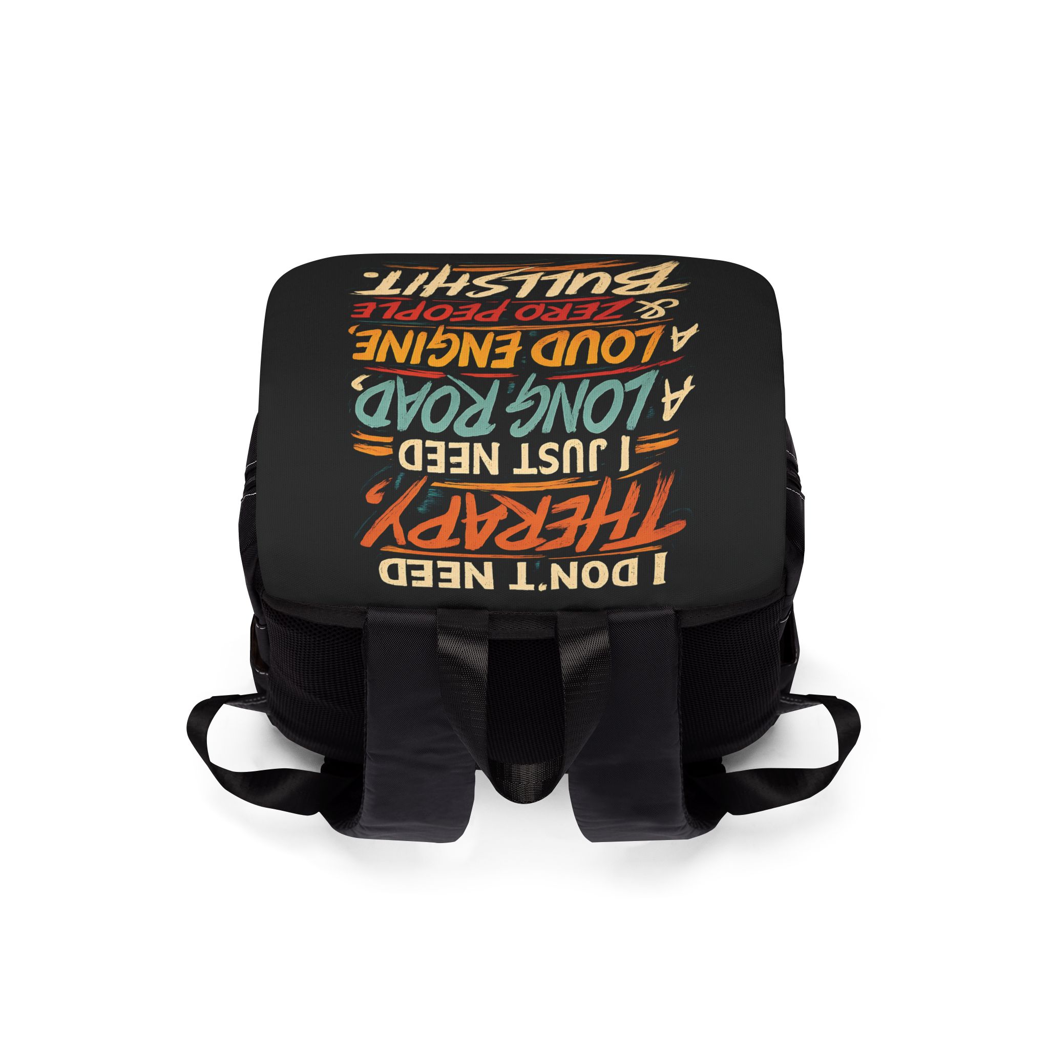 7391145513825193051_2048.jpeg Unisex Casual Shoulder Backpack — "I Dont Need Therapy" Design F**K-Line