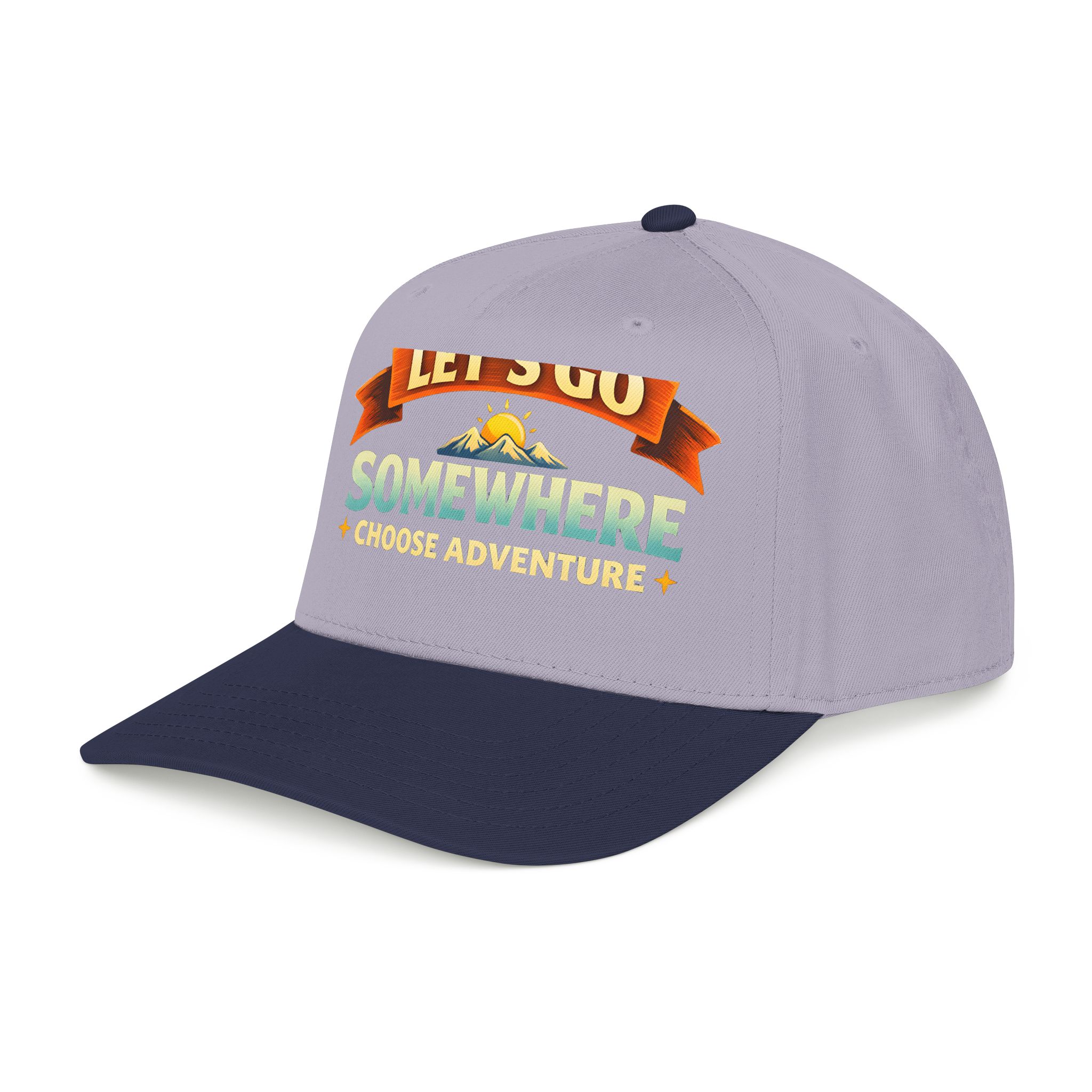 Baseball Cap - "Lets Go Somewhere" Design Scenic-Line