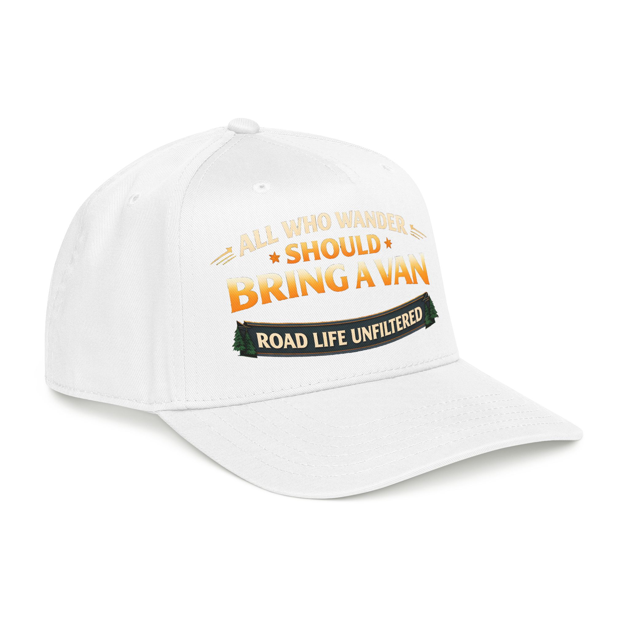 742690852607604416_2048.jpeg Baseball Cap - "All Who wander Should Bring A Van" Design Scenic-Line