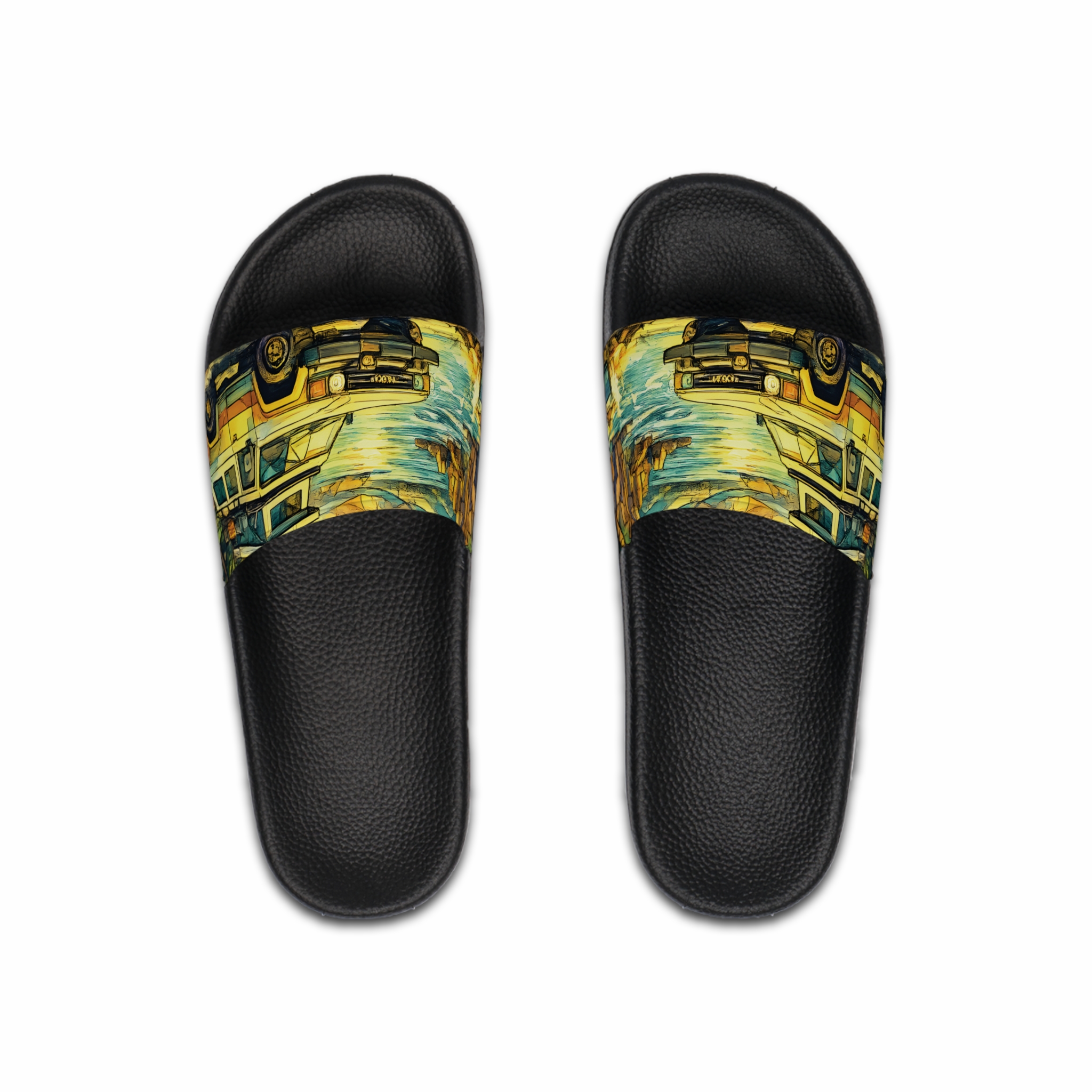 Men's Slide Sandals — Jeep Vibes for Men (Cubic-Line)