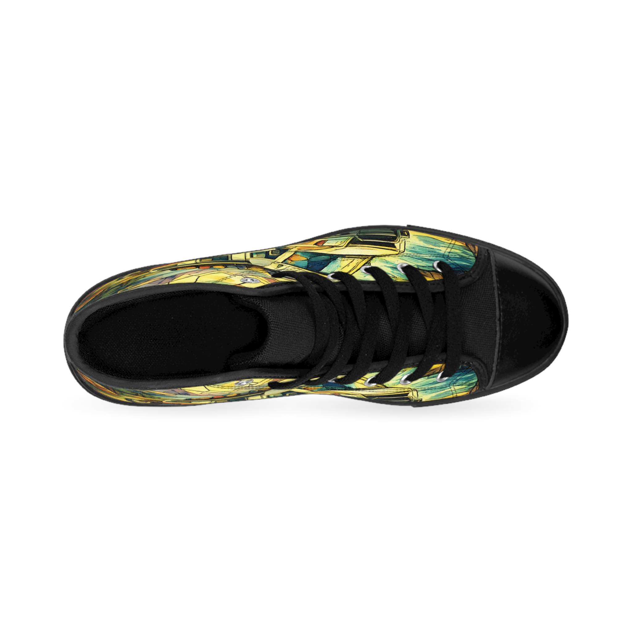 7455350331806637827_2048.jpeg Women's Classic Sneakers – Rv Print (Cubic-Line)