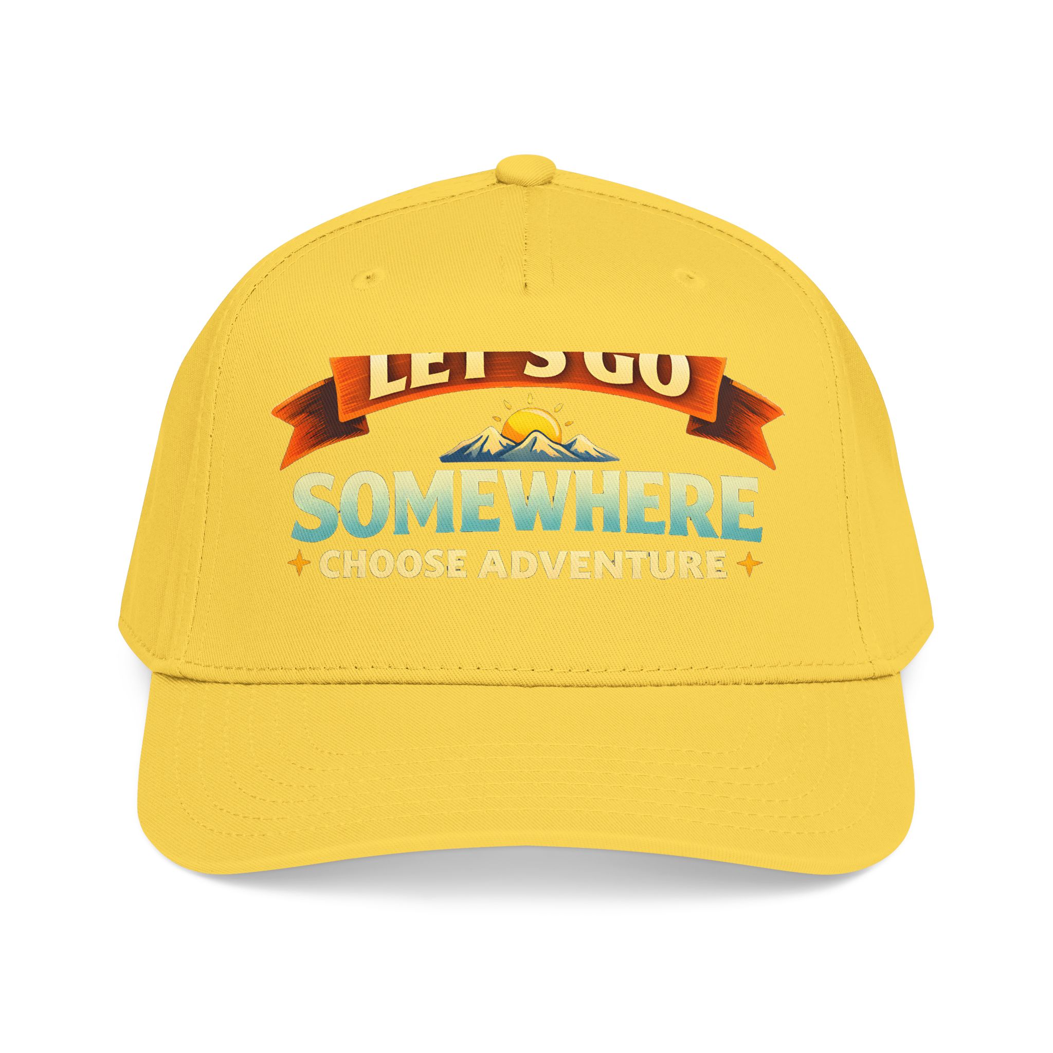 Baseball Cap - "Lets Go Somewhere" Design Scenic-Line
