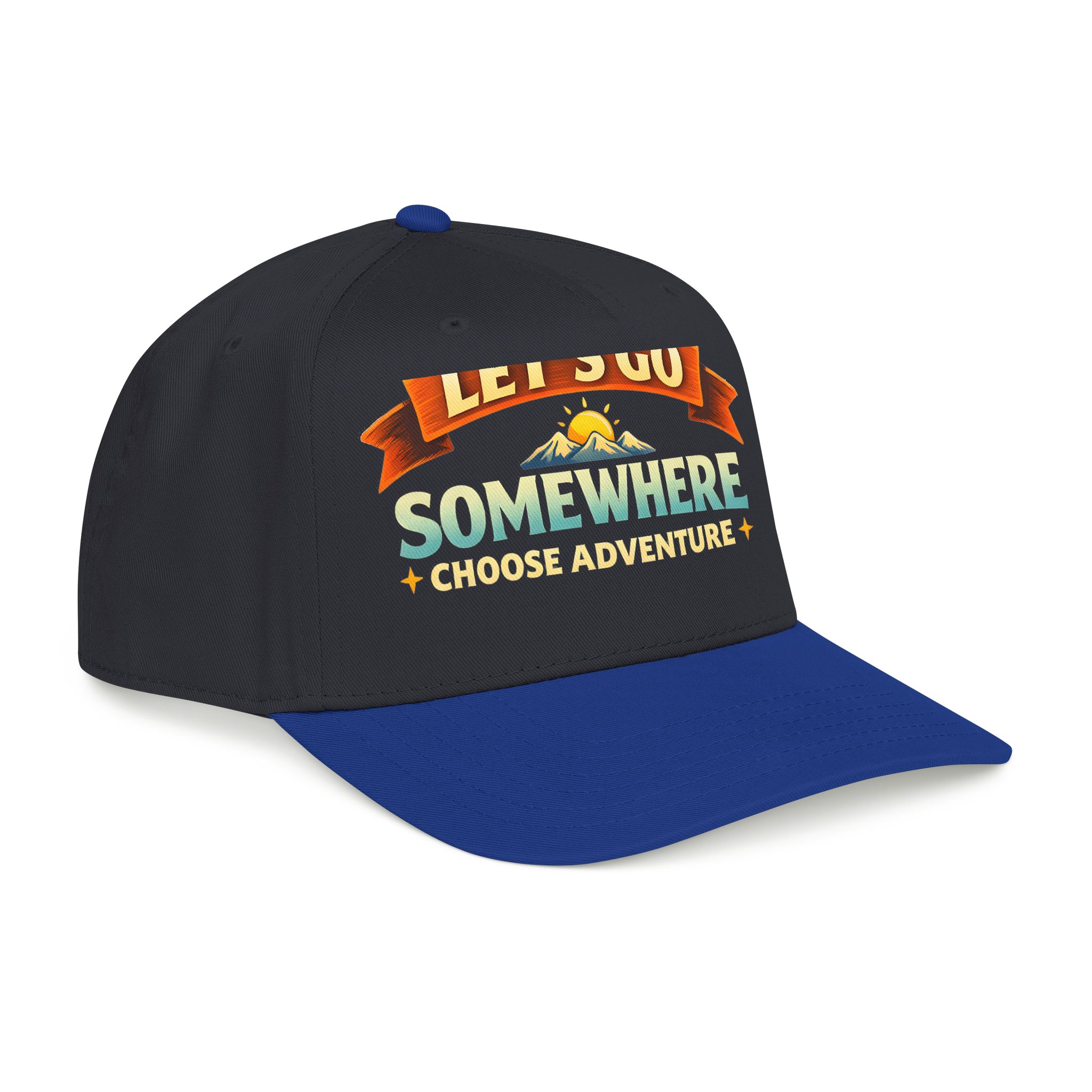 Baseball Cap - "Lets Go Somewhere" Design Scenic-Line