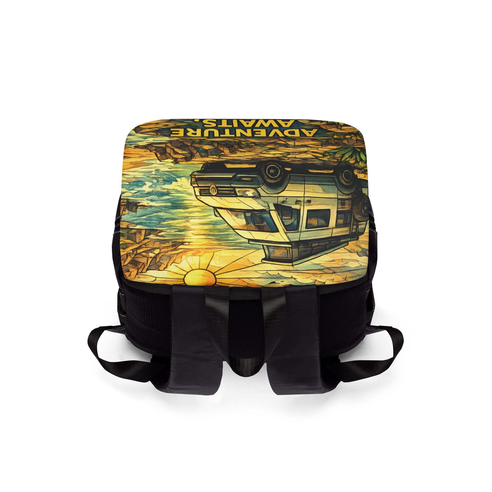 783236904238120_2048.jpeg Unisex Casual Shoulder Backpack — "Adventure Awaits" Design Cubic-Line