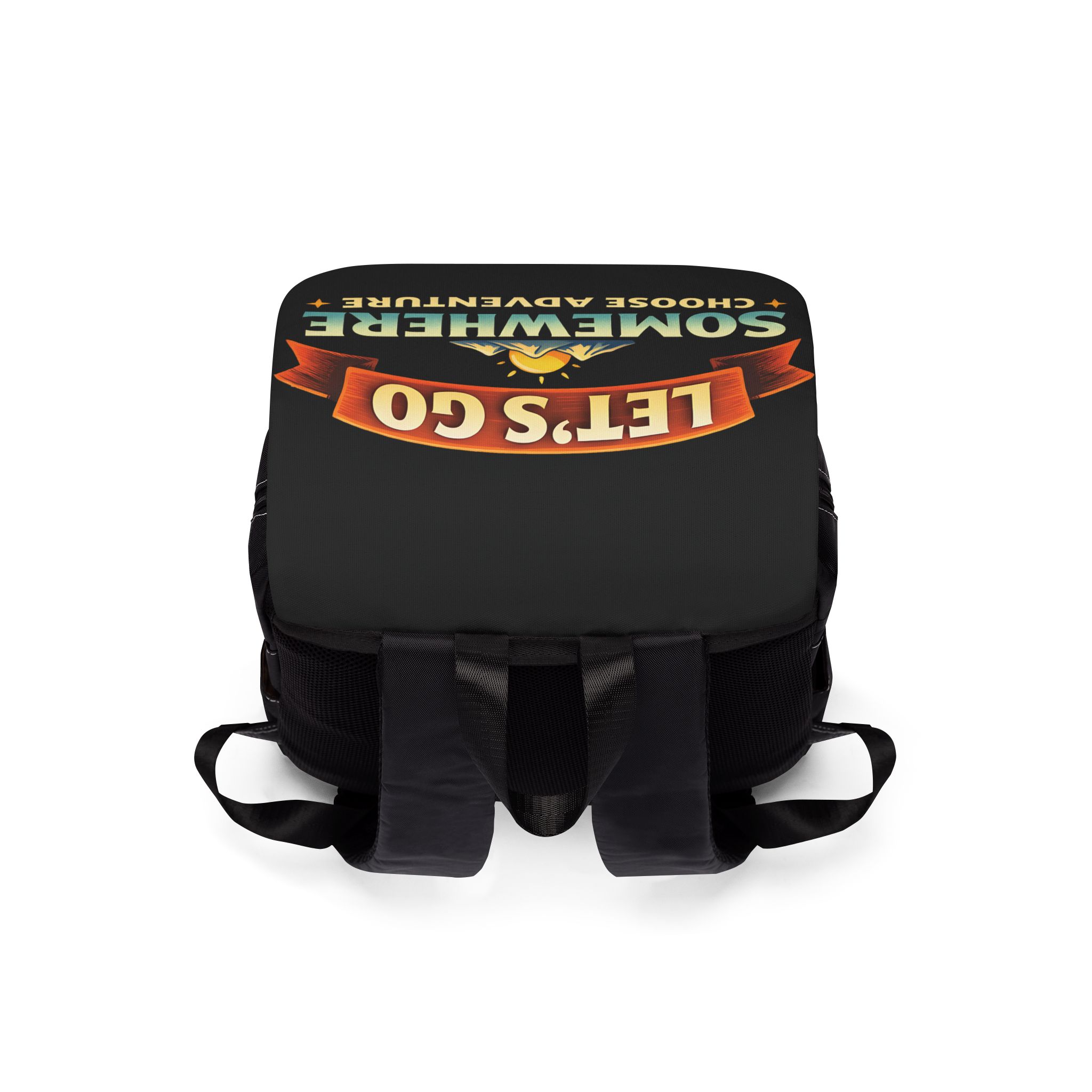 7886052422471926174_2048.jpeg Unisex Casual Shoulder Backpack—"Lets Go Somewhere" Design Scenic-Line(Campervan)