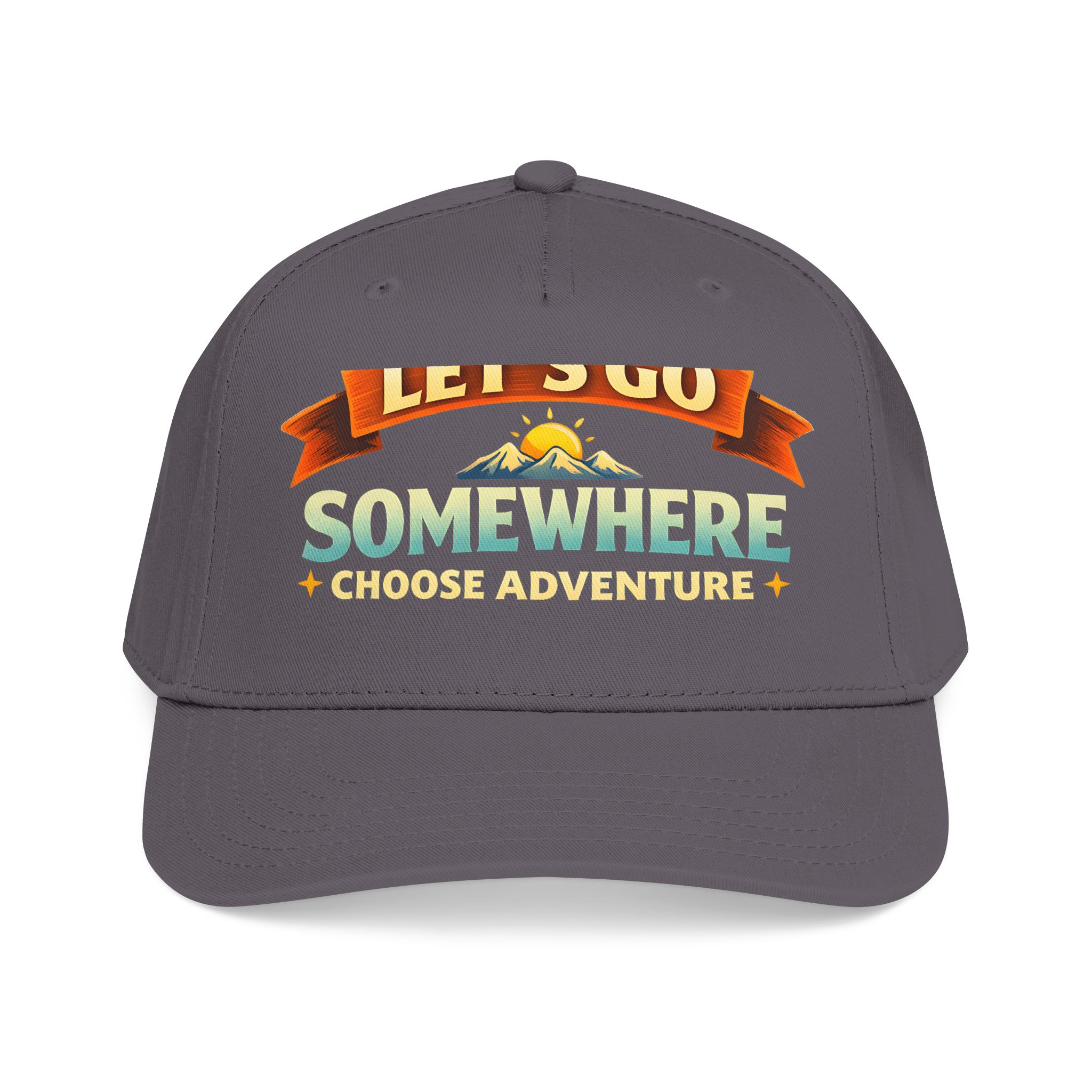 Baseball Cap - "Lets Go Somewhere" Design Scenic-Line