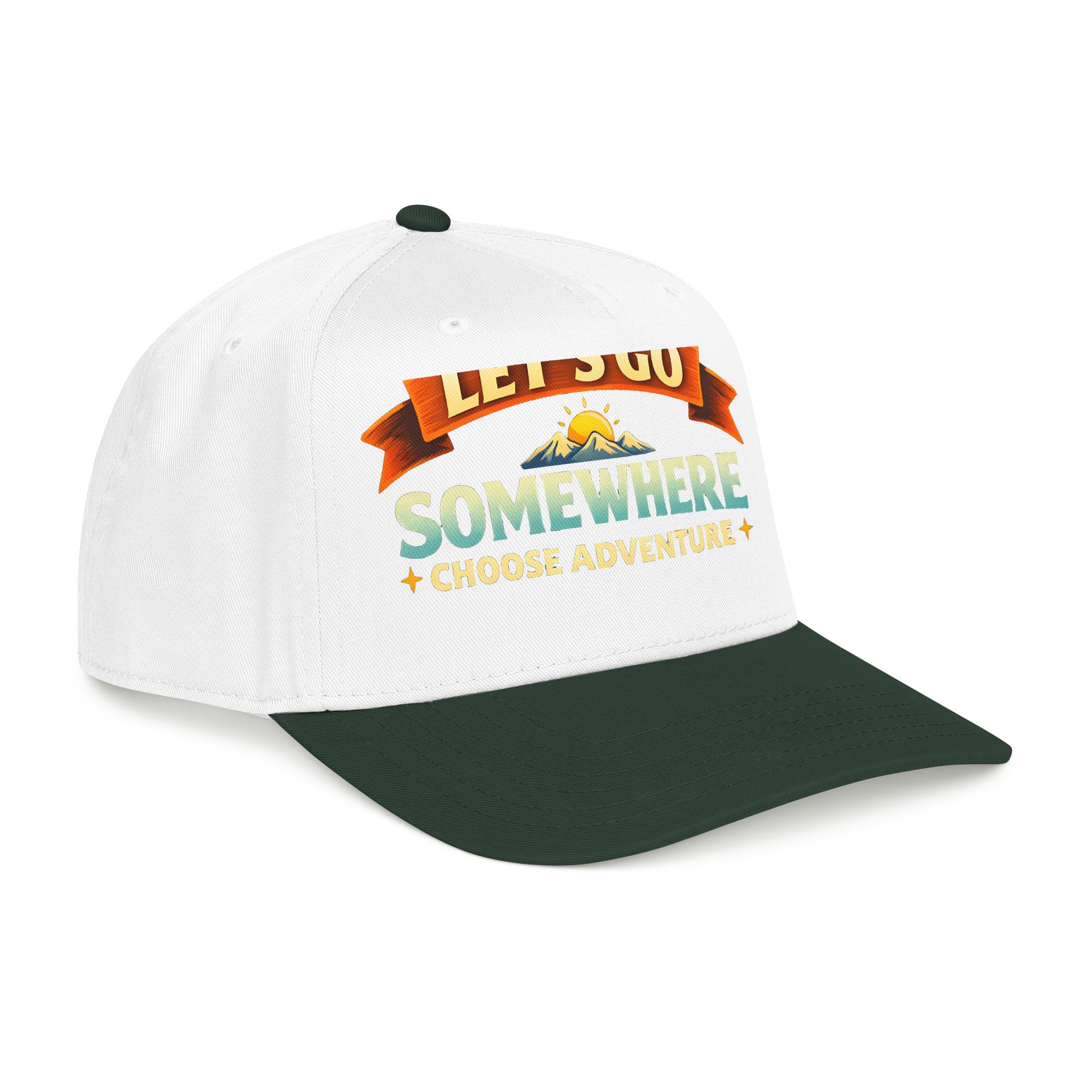 Baseball Cap - "Lets Go Somewhere" Design Scenic-Line