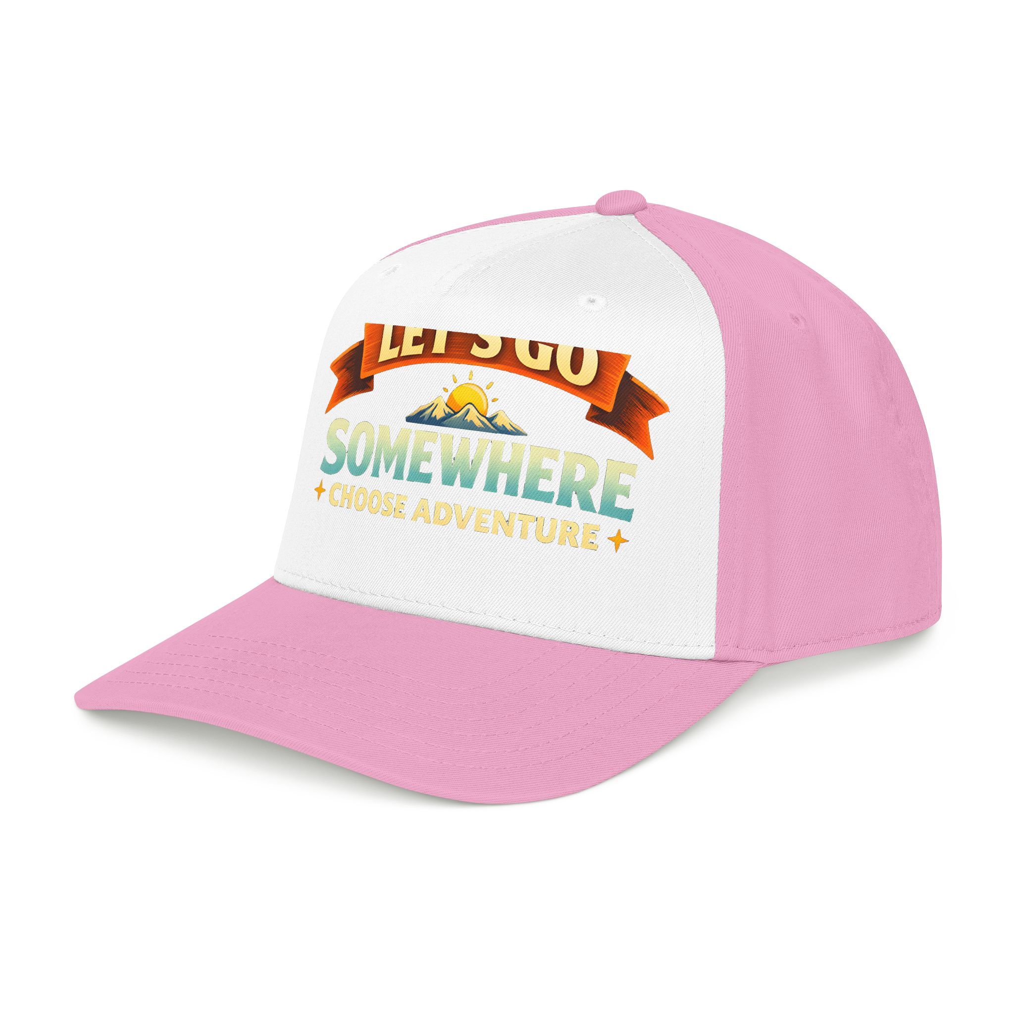 Baseball Cap - "Lets Go Somewhere" Design Scenic-Line