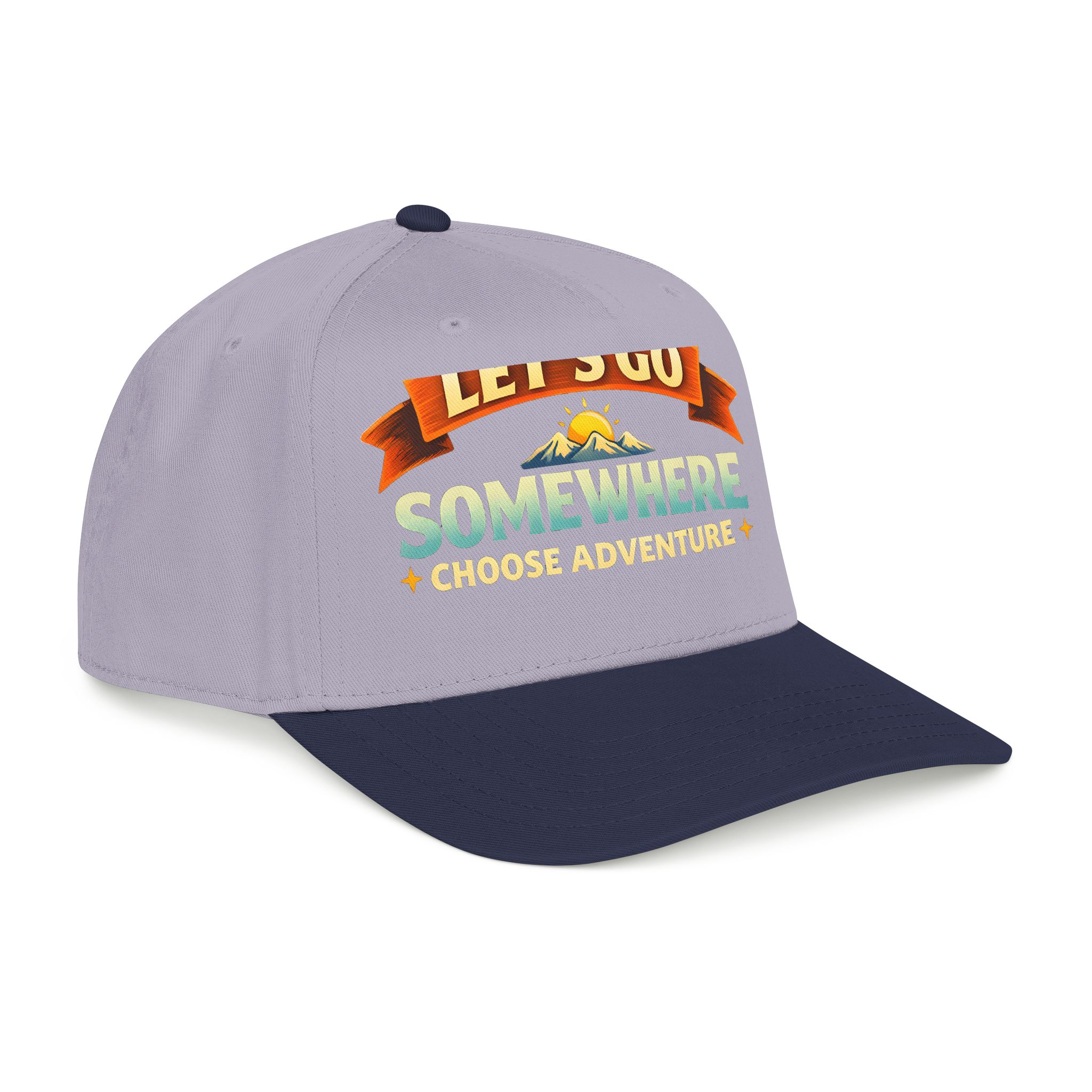 Baseball Cap - "Lets Go Somewhere" Design Scenic-Line