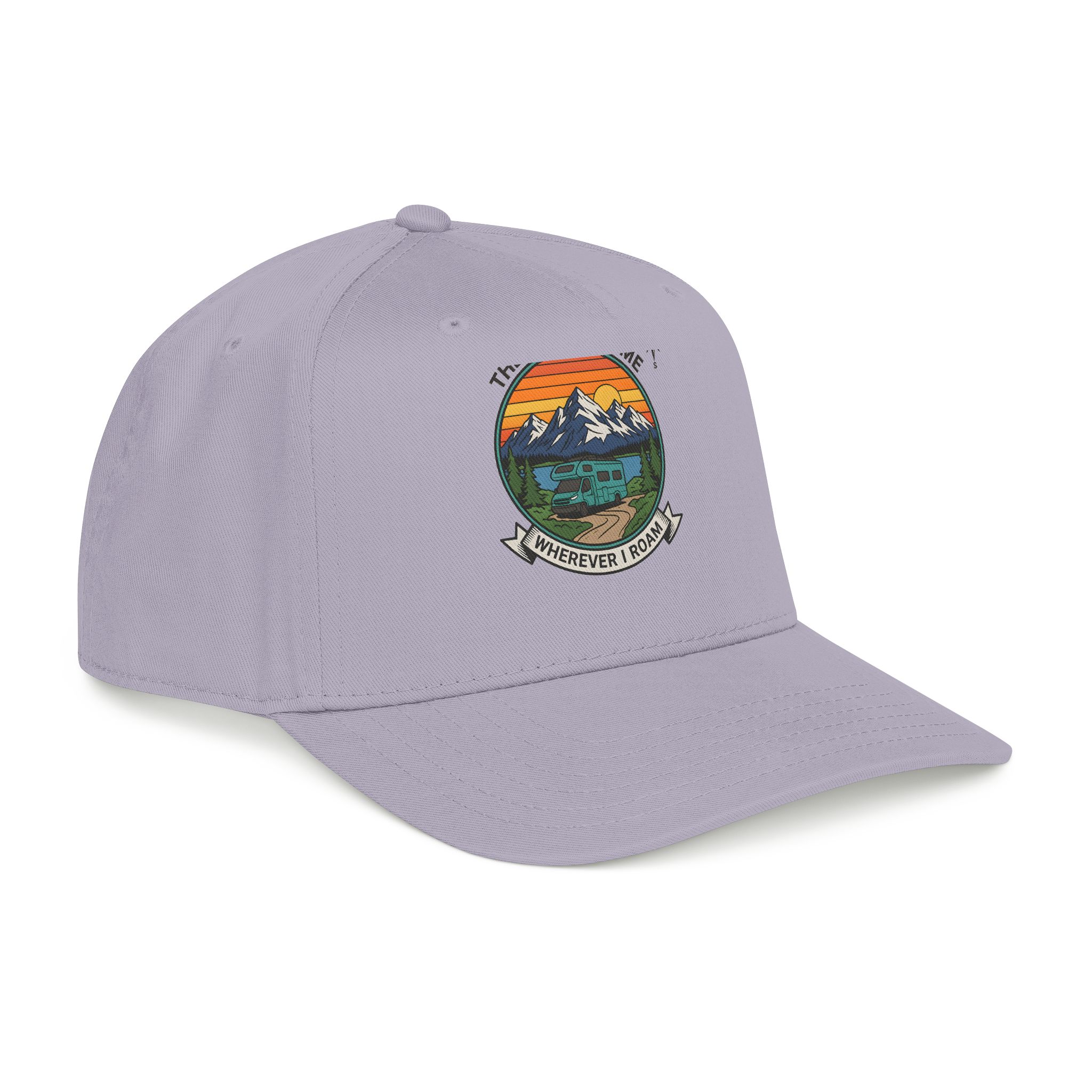 8279732051820908792_2048.jpeg Baseball Cap — "The Road Is Home, Wherever I Roam"