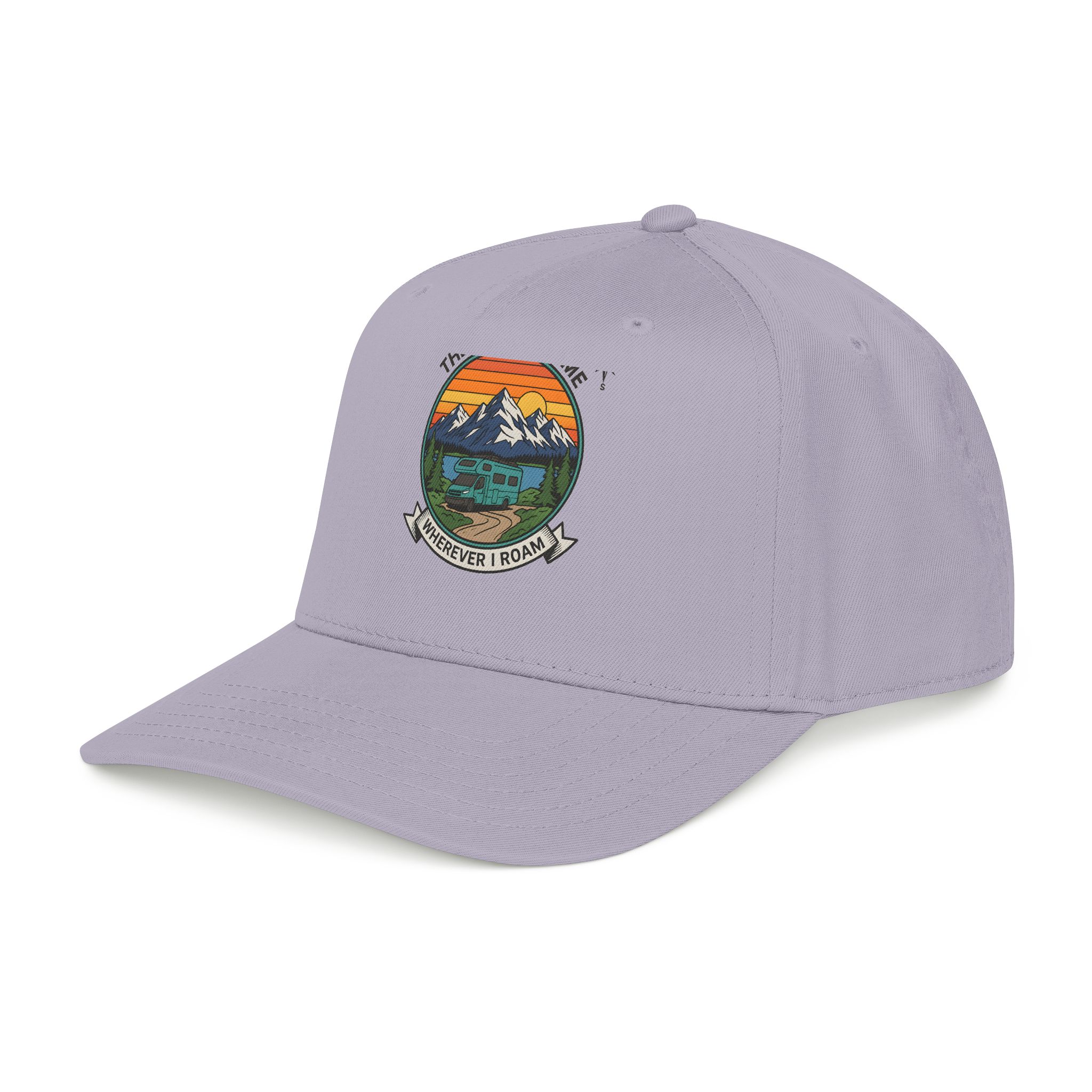 8301422256823987856_2048.jpeg Baseball Cap — "The Road Is Home, Wherever I Roam"