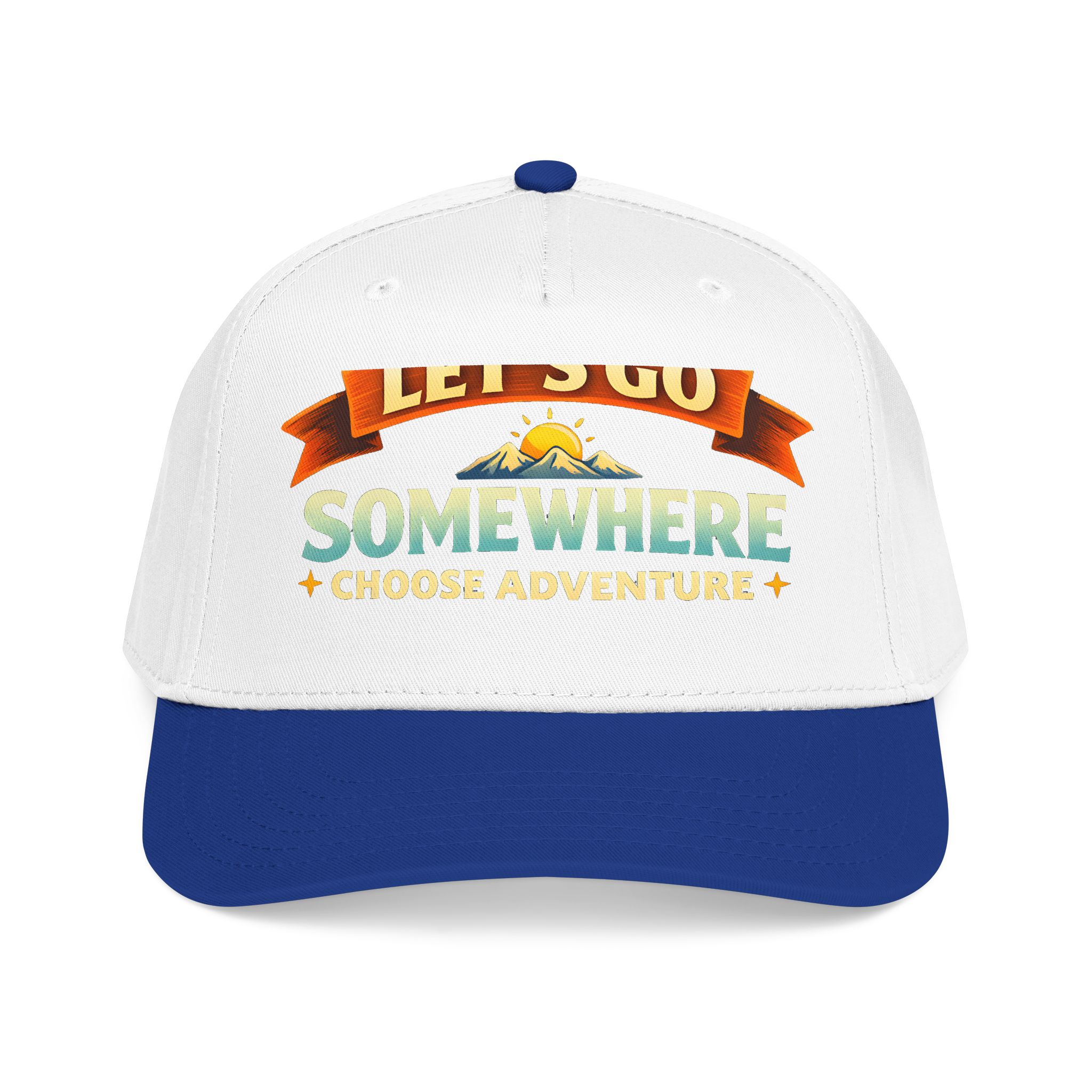 Baseball Cap - "Lets Go Somewhere" Design Scenic-Line