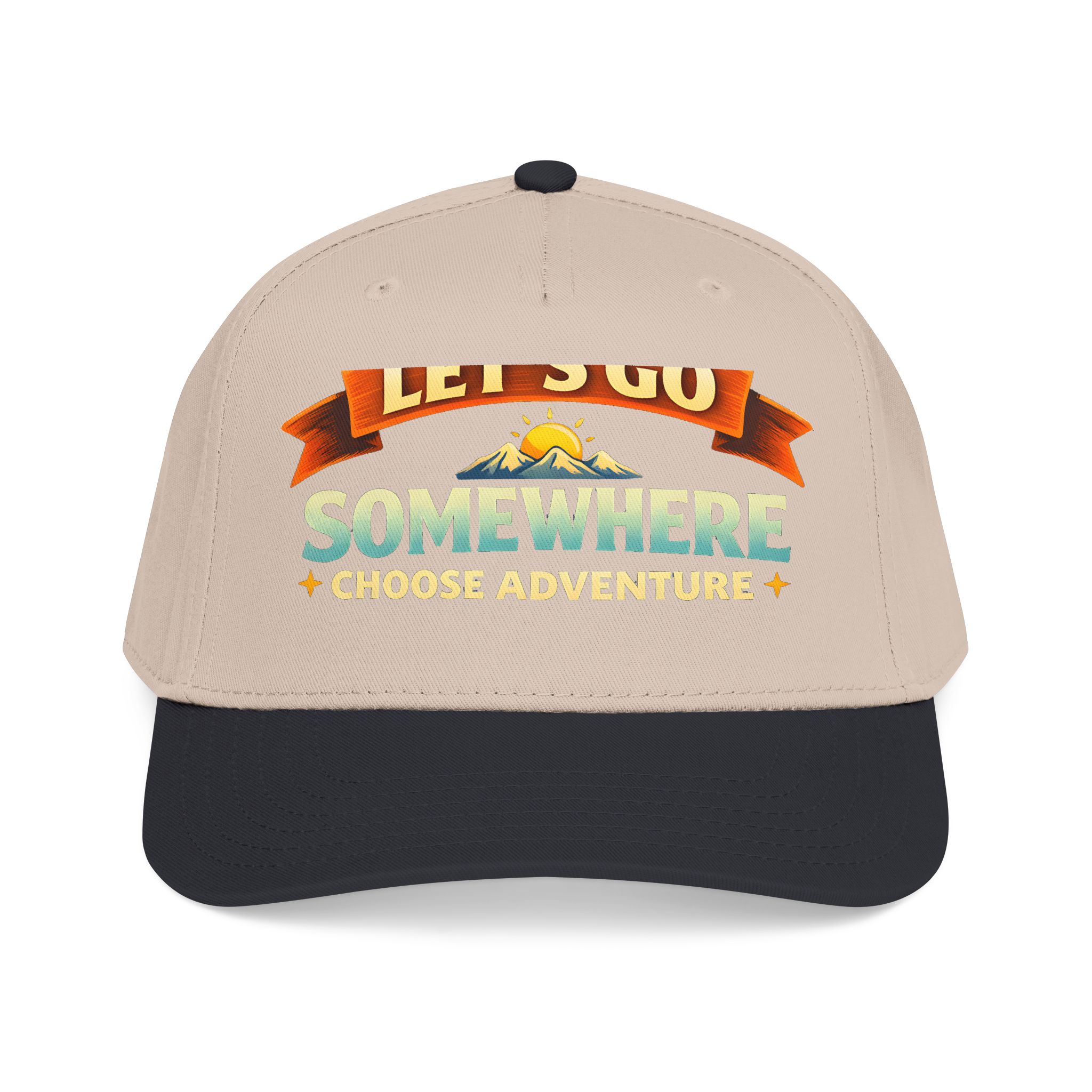 Baseball Cap - "Lets Go Somewhere" Design Scenic-Line