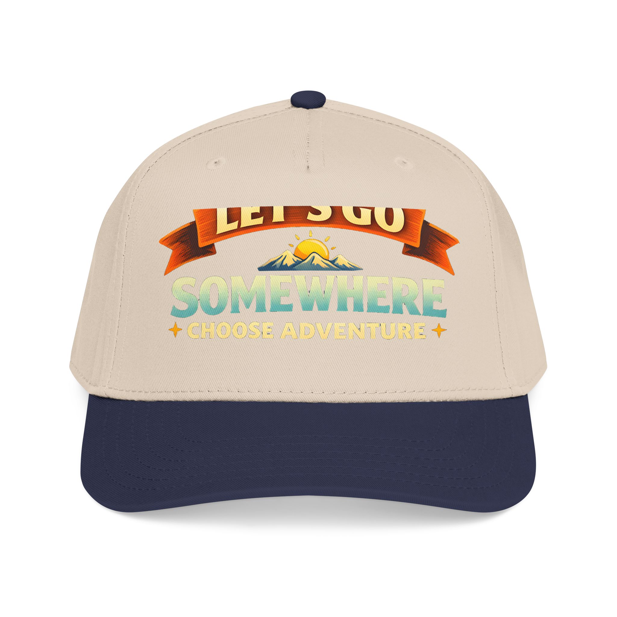 Baseball Cap - "Lets Go Somewhere" Design Scenic-Line