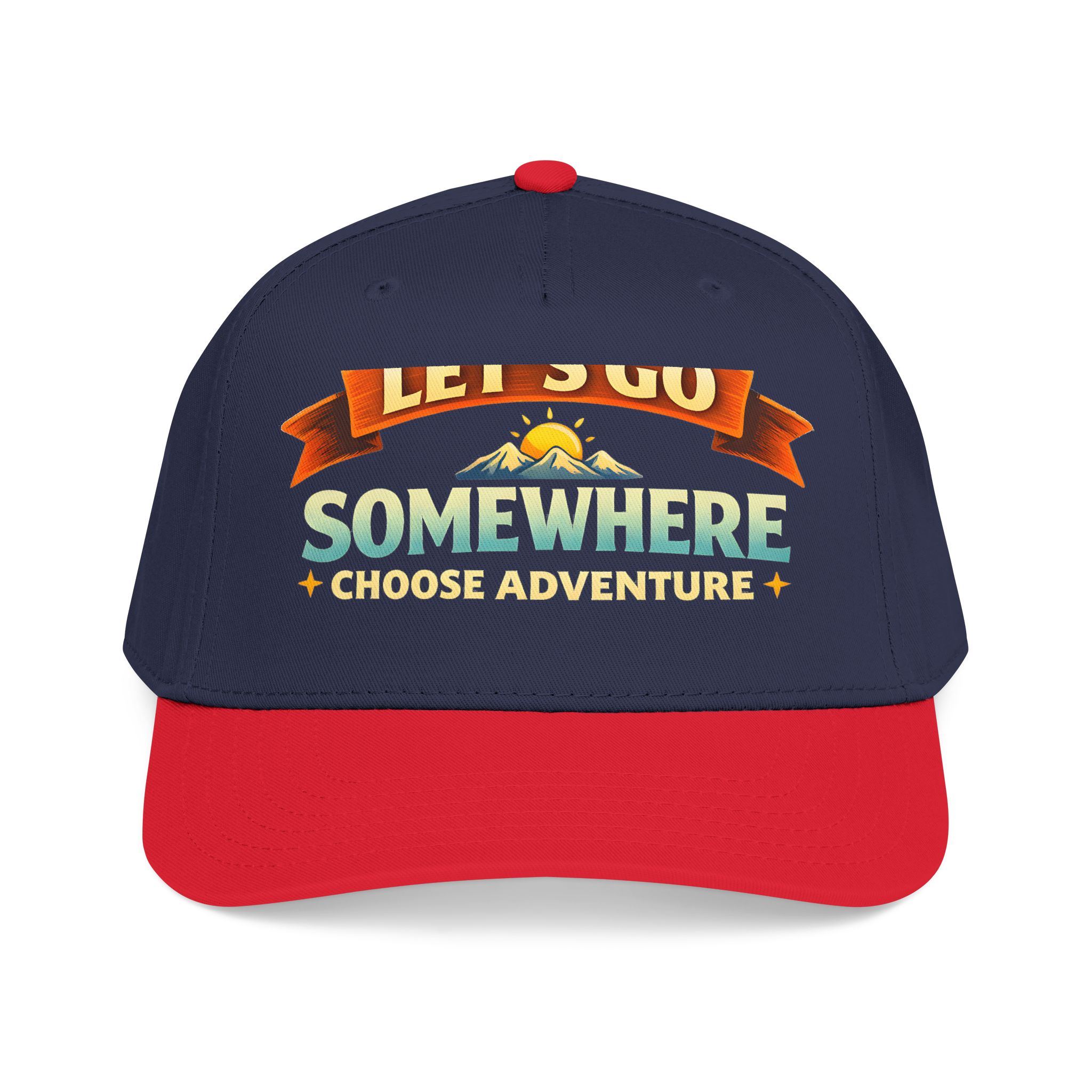 Baseball Cap - "Lets Go Somewhere" Design Scenic-Line