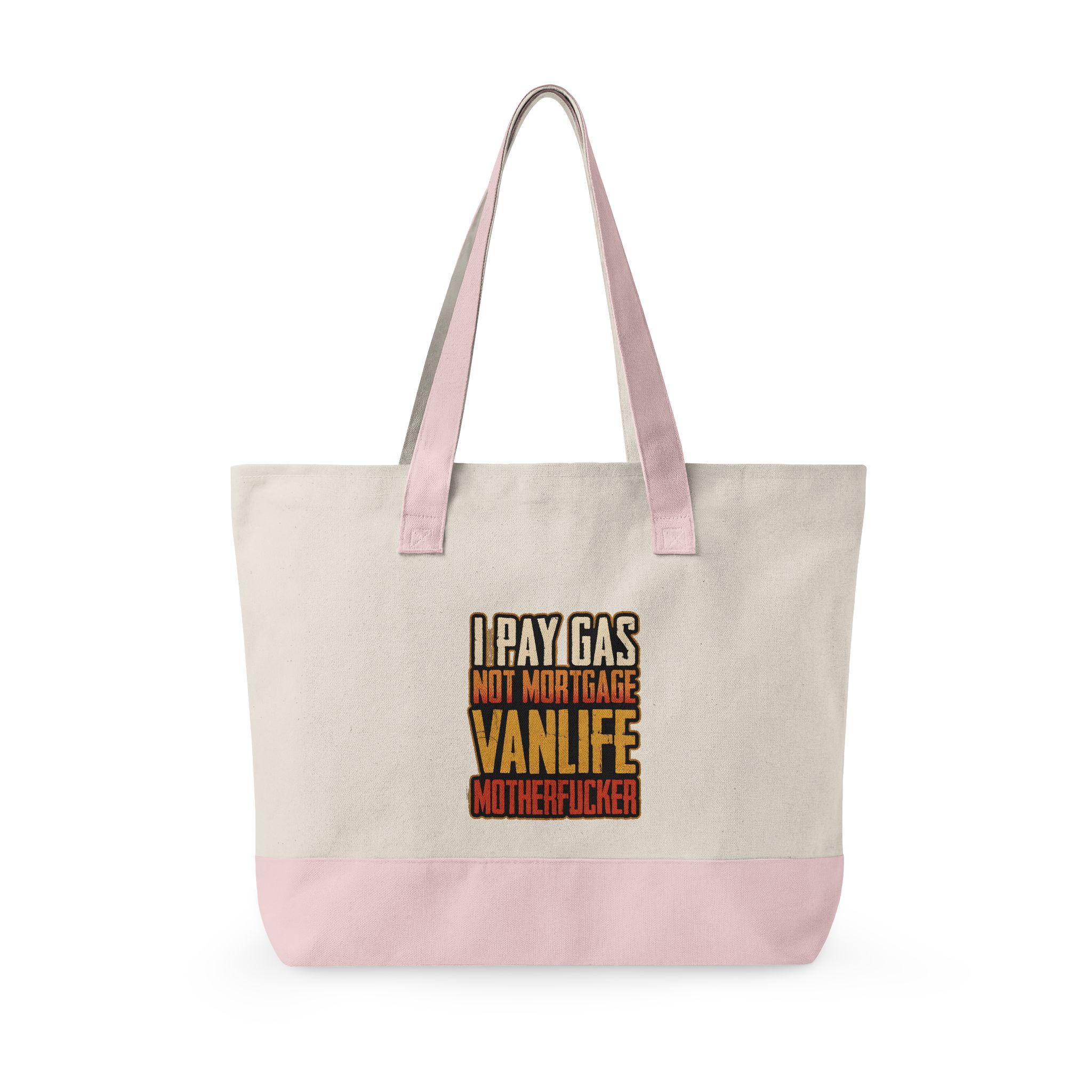 8532166260910470849_2048.jpeg Zippered Canvas Tote — "I Pay Gas Not Mortgage" (Design F**K-Line)