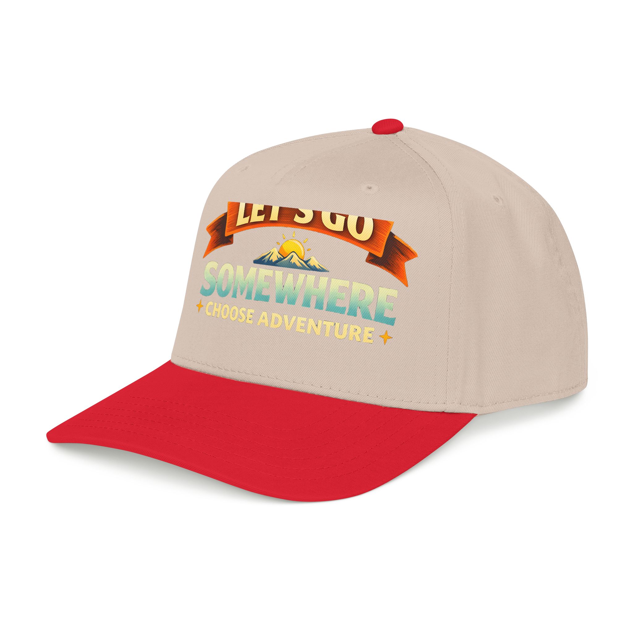 Baseball Cap - "Lets Go Somewhere" Design Scenic-Line