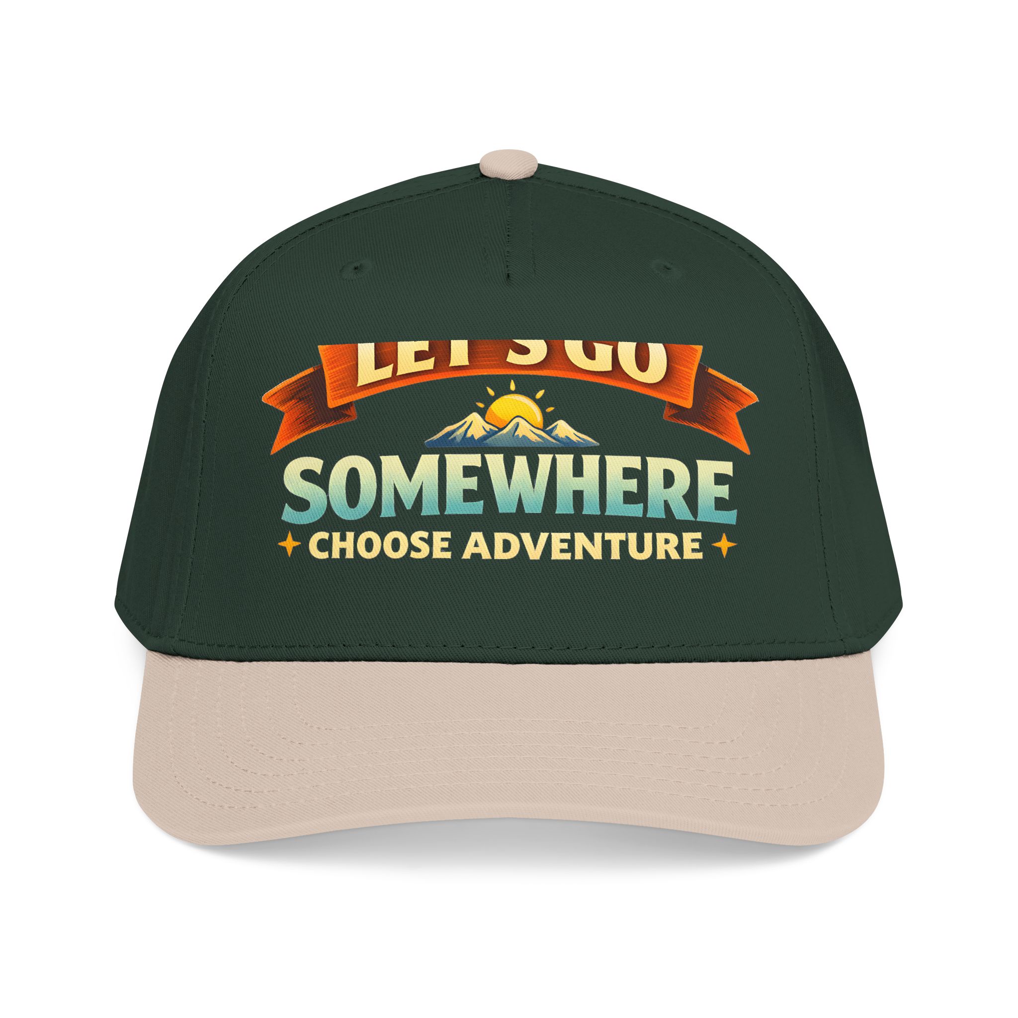 Baseball Cap - "Lets Go Somewhere" Design Scenic-Line