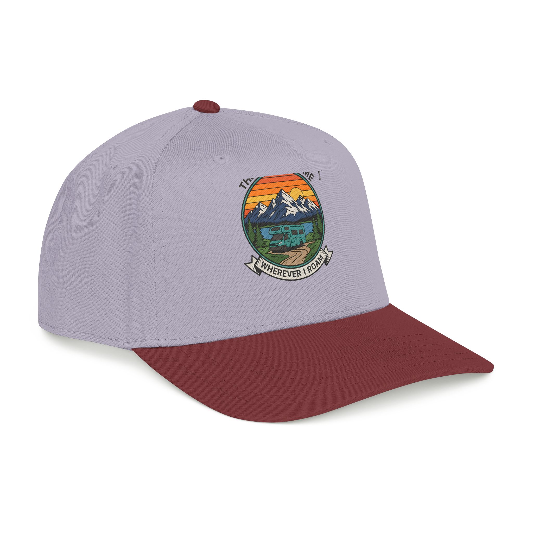8804872873787742521_2048.jpeg Baseball Cap — "The Road Is Home, Wherever I Roam"