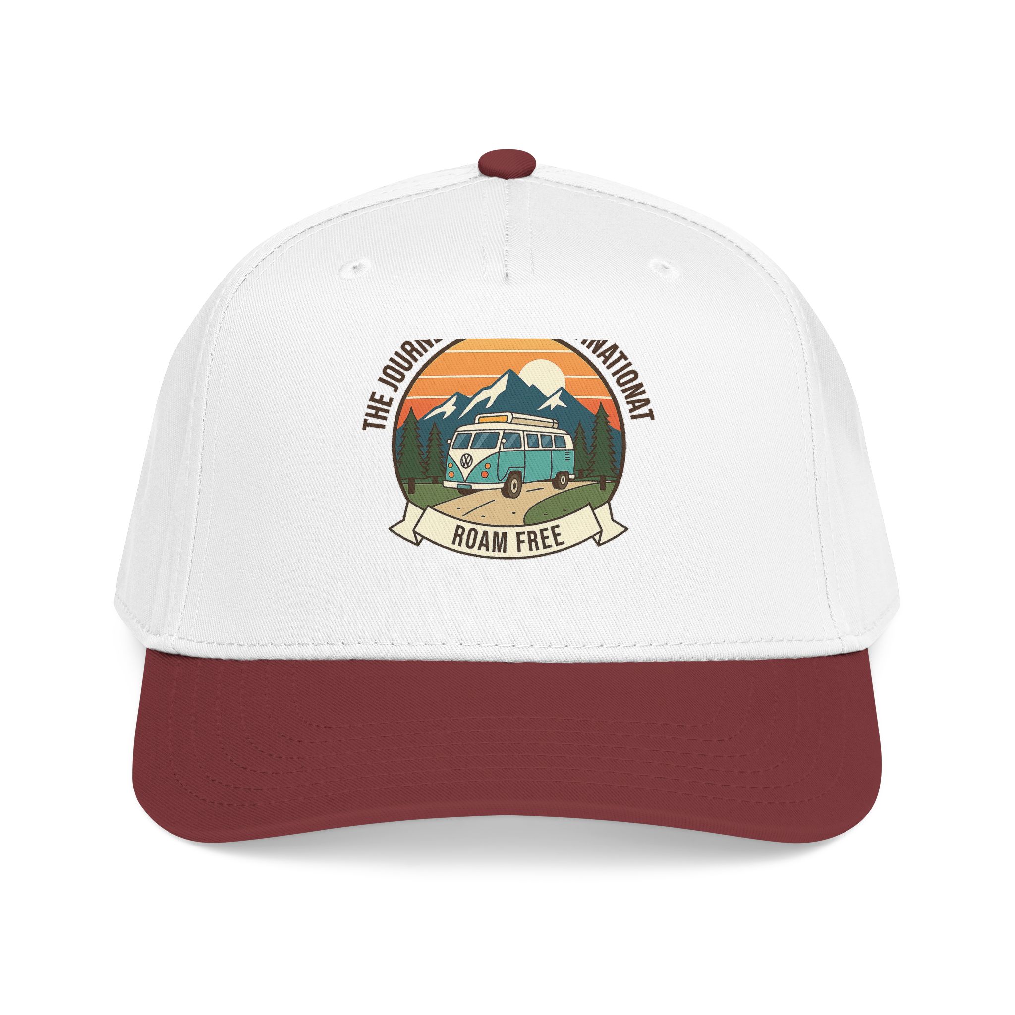 8963538441000470065_2048.jpeg Baseball Cap — "The Journey Is The Destination" Mid Profile Baseball Hat