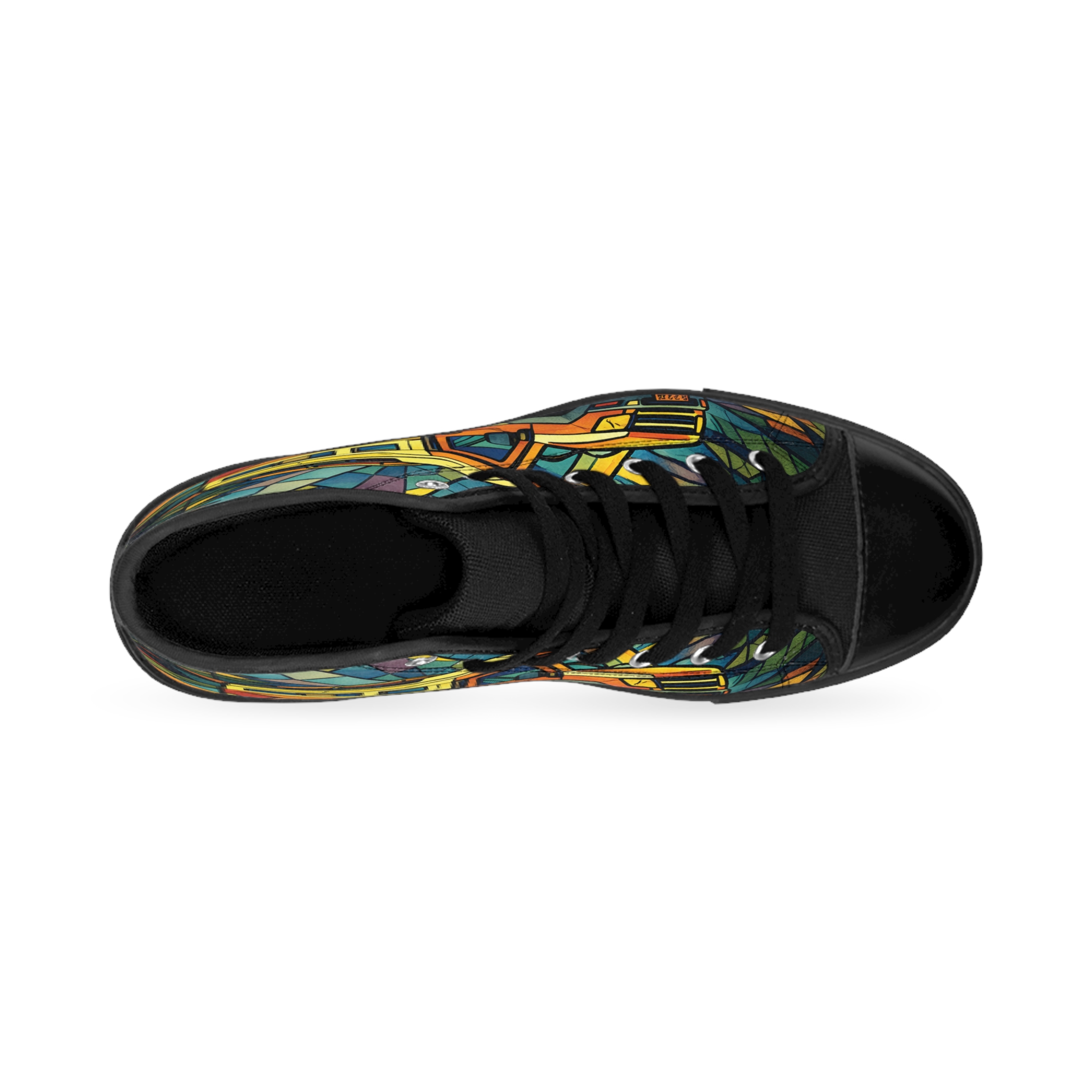 8984338939142127946_2048.jpeg Women's Classic Sneakers – Vintage Camper Print (Cubic-Line)