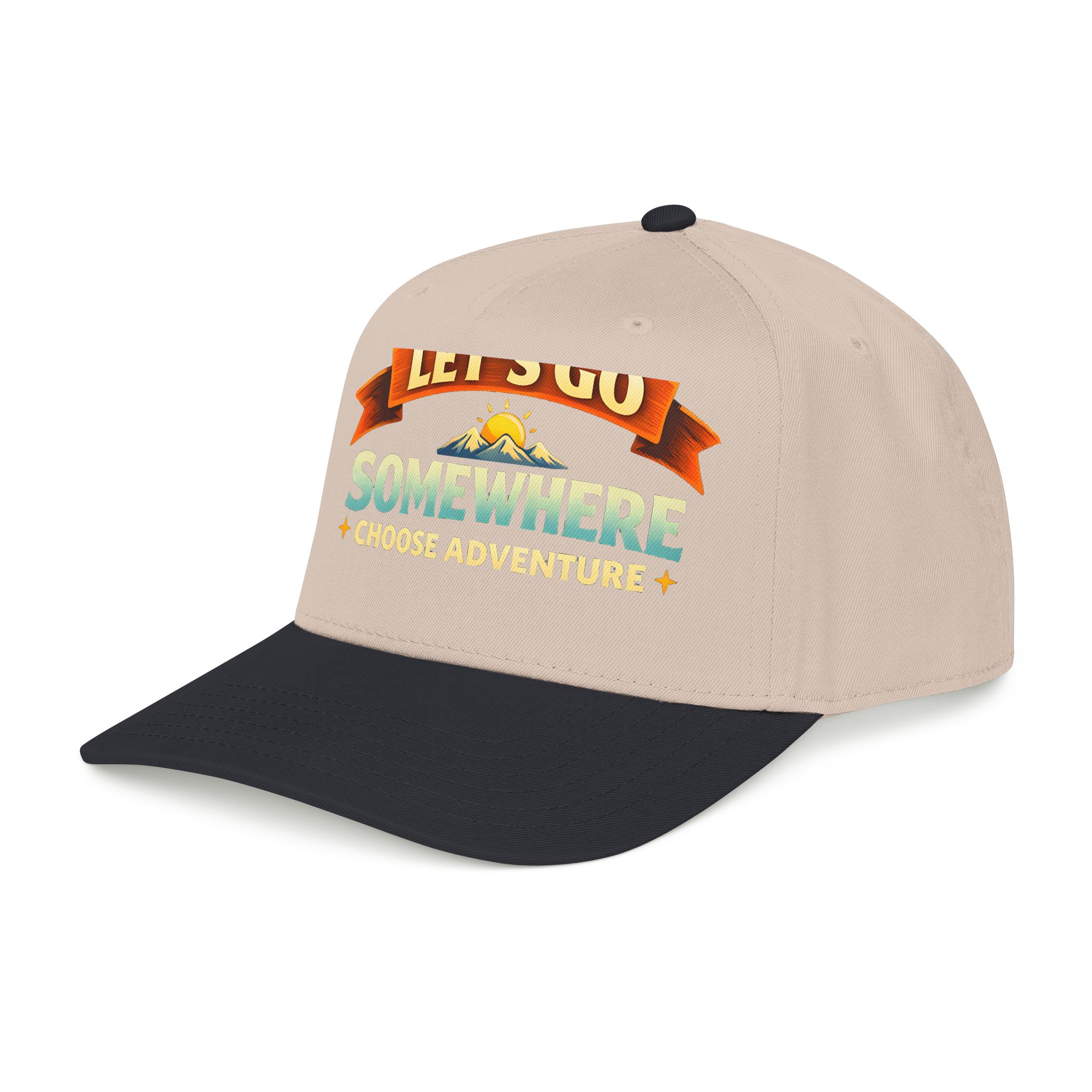 Baseball Cap - "Lets Go Somewhere" Design Scenic-Line