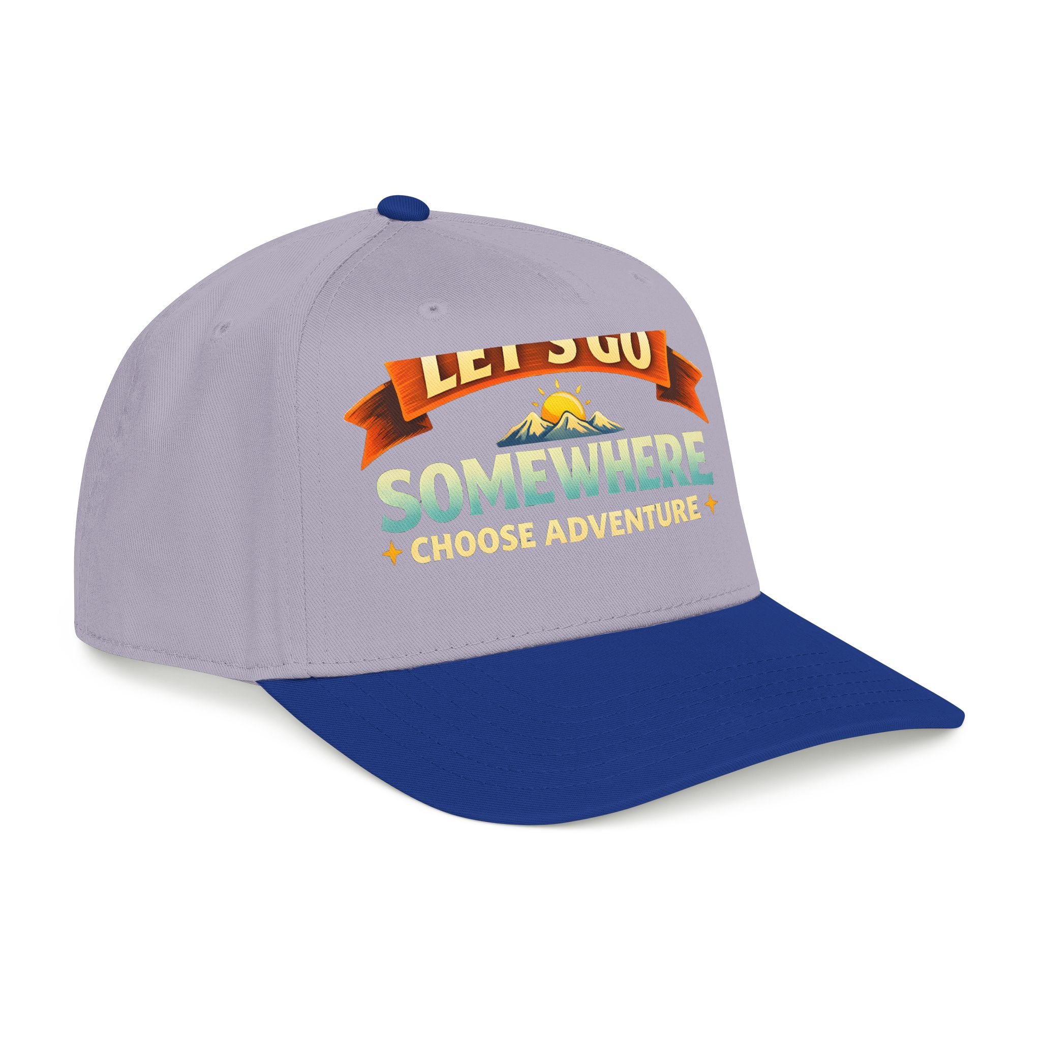 Baseball Cap - "Lets Go Somewhere" Design Scenic-Line