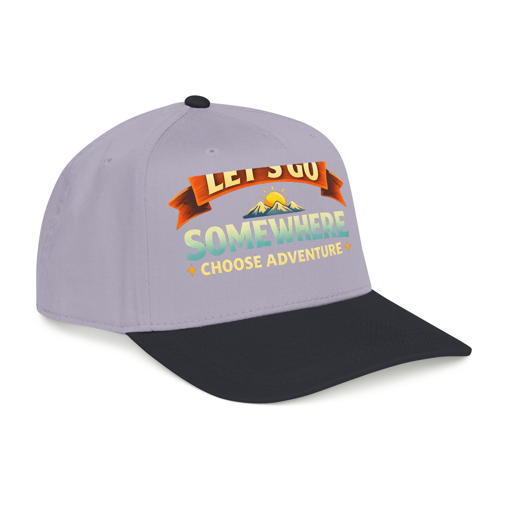 Baseball Cap - "Lets Go Somewhere" Design Scenic-Line