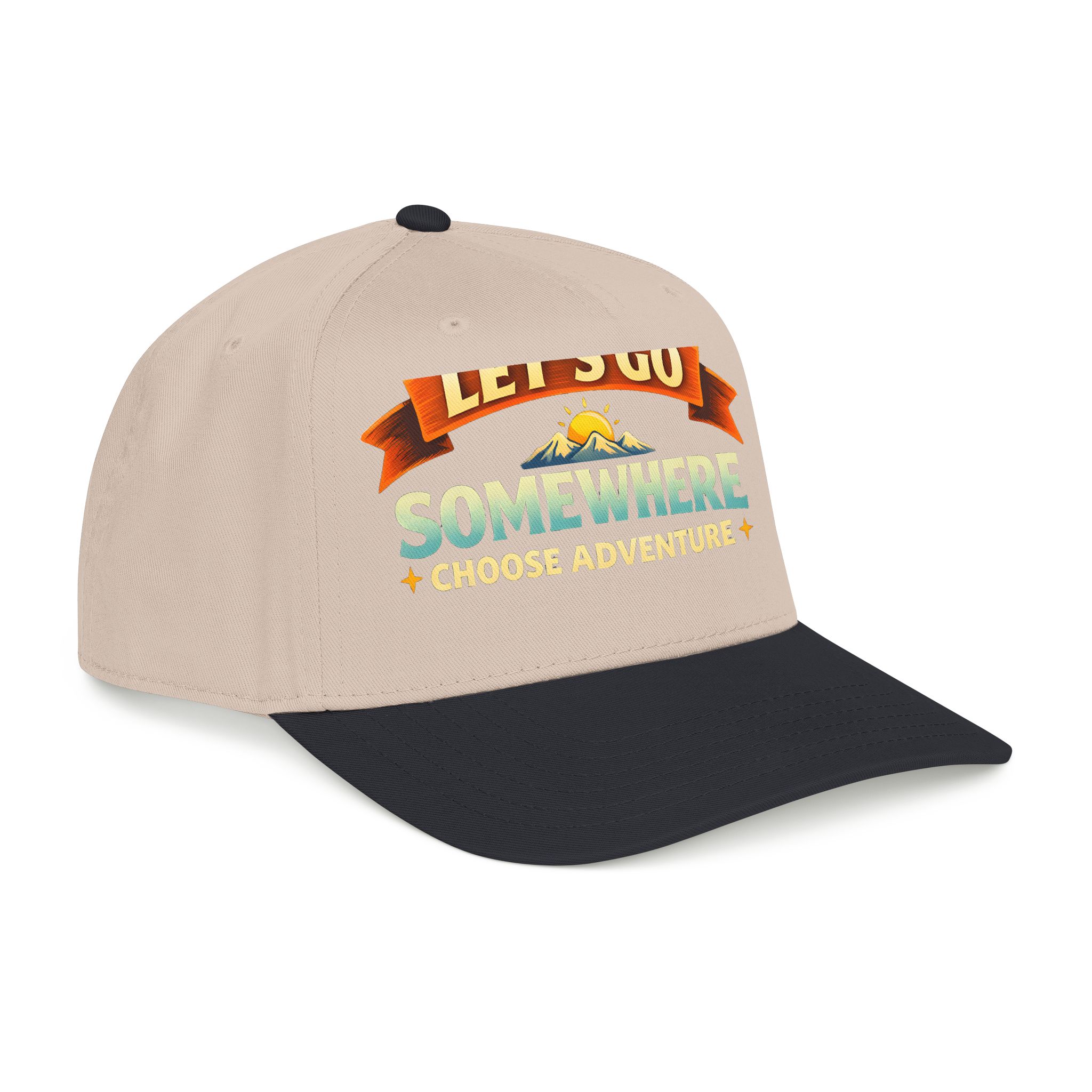 Baseball Cap - "Lets Go Somewhere" Design Scenic-Line