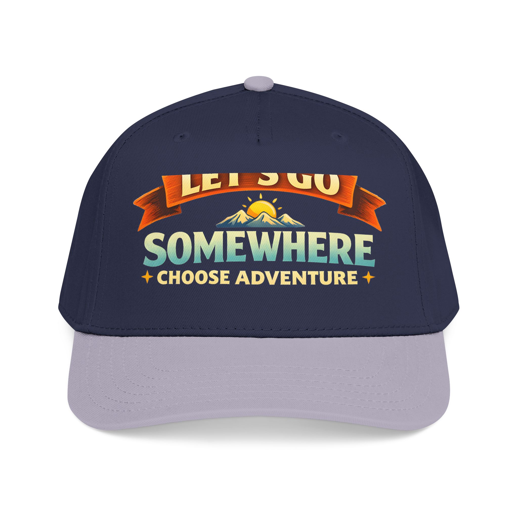 Baseball Cap - "Lets Go Somewhere" Design Scenic-Line