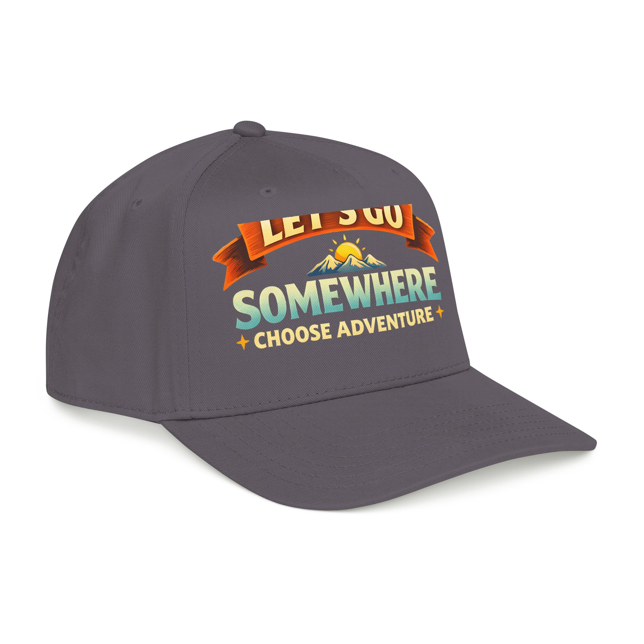 Baseball Cap - "Lets Go Somewhere" Design Scenic-Line