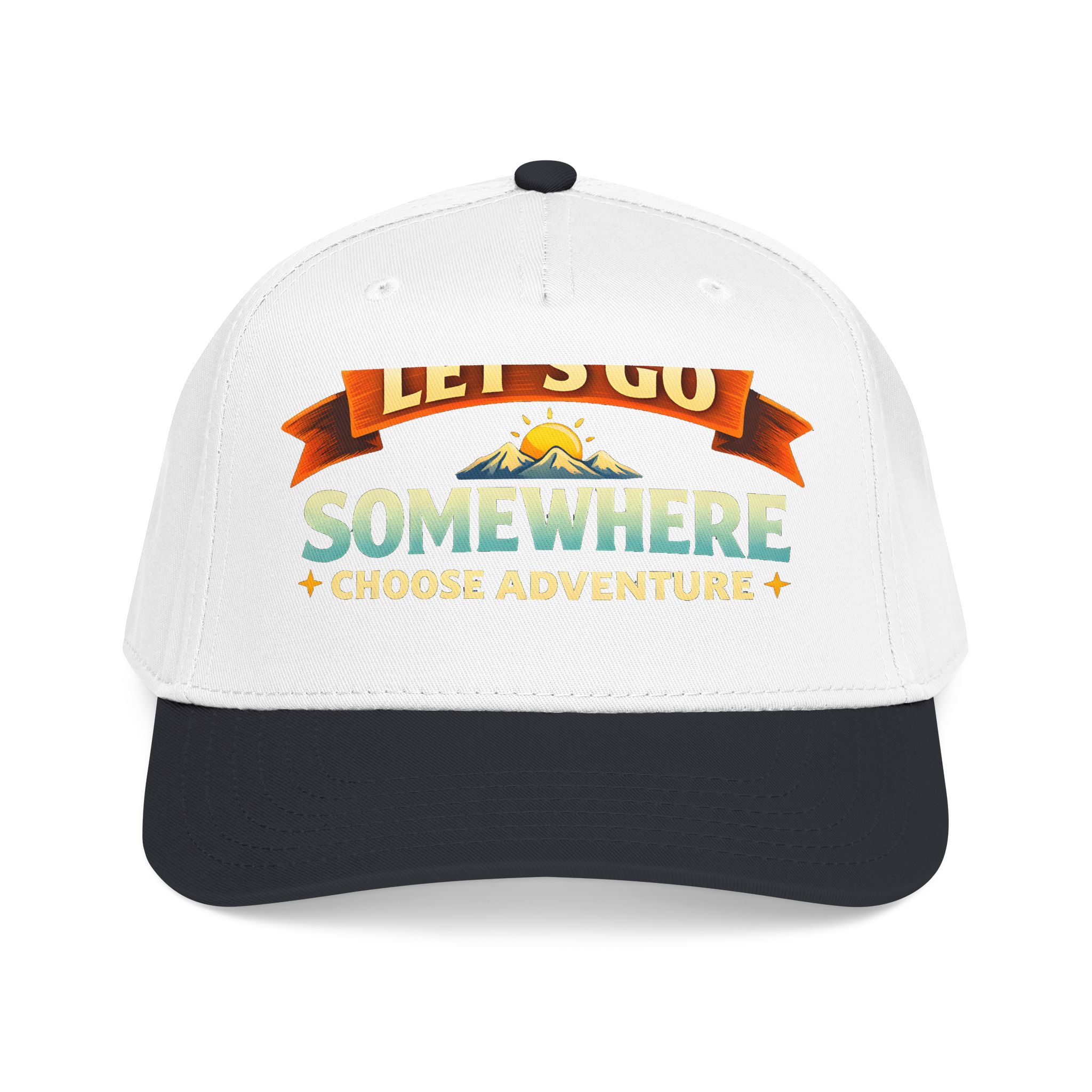 Baseball Cap - "Lets Go Somewhere" Design Scenic-Line