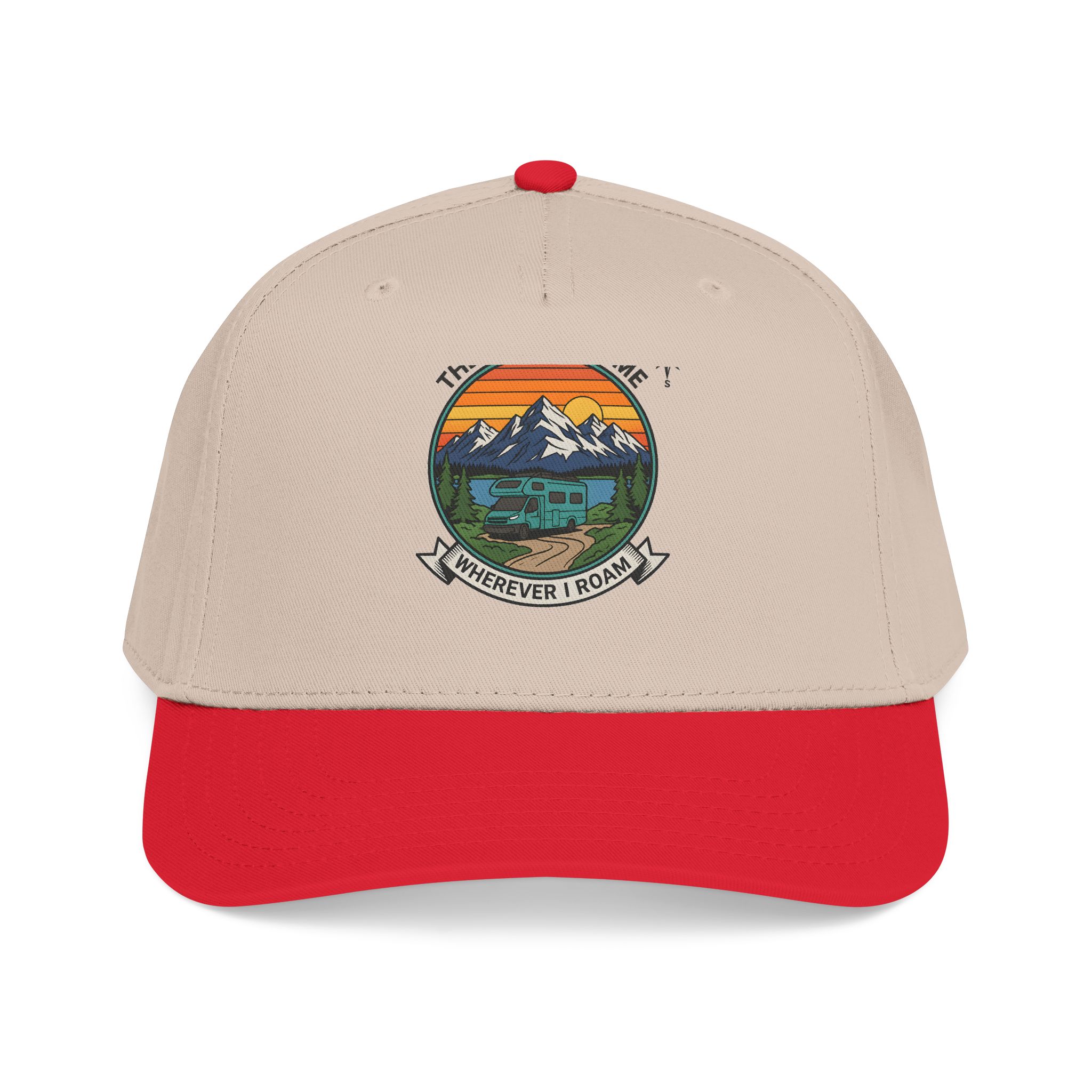 9691955894249346644_2048.jpeg Baseball Cap — "The Road Is Home, Wherever I Roam"