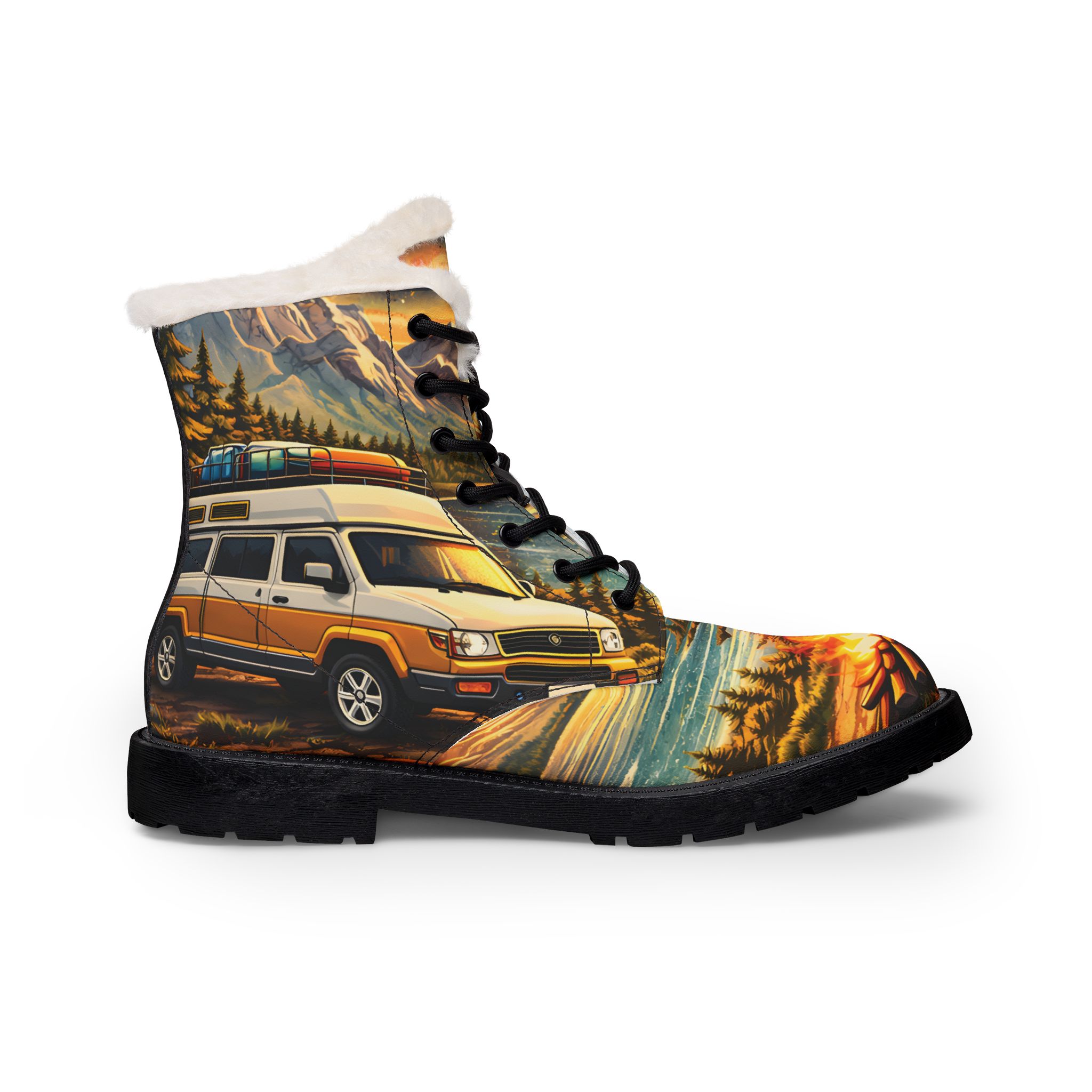 9720075565092251944_2048.jpeg Men's Fur and Leather Boots — Orange Camper Print (Scenic-Line)