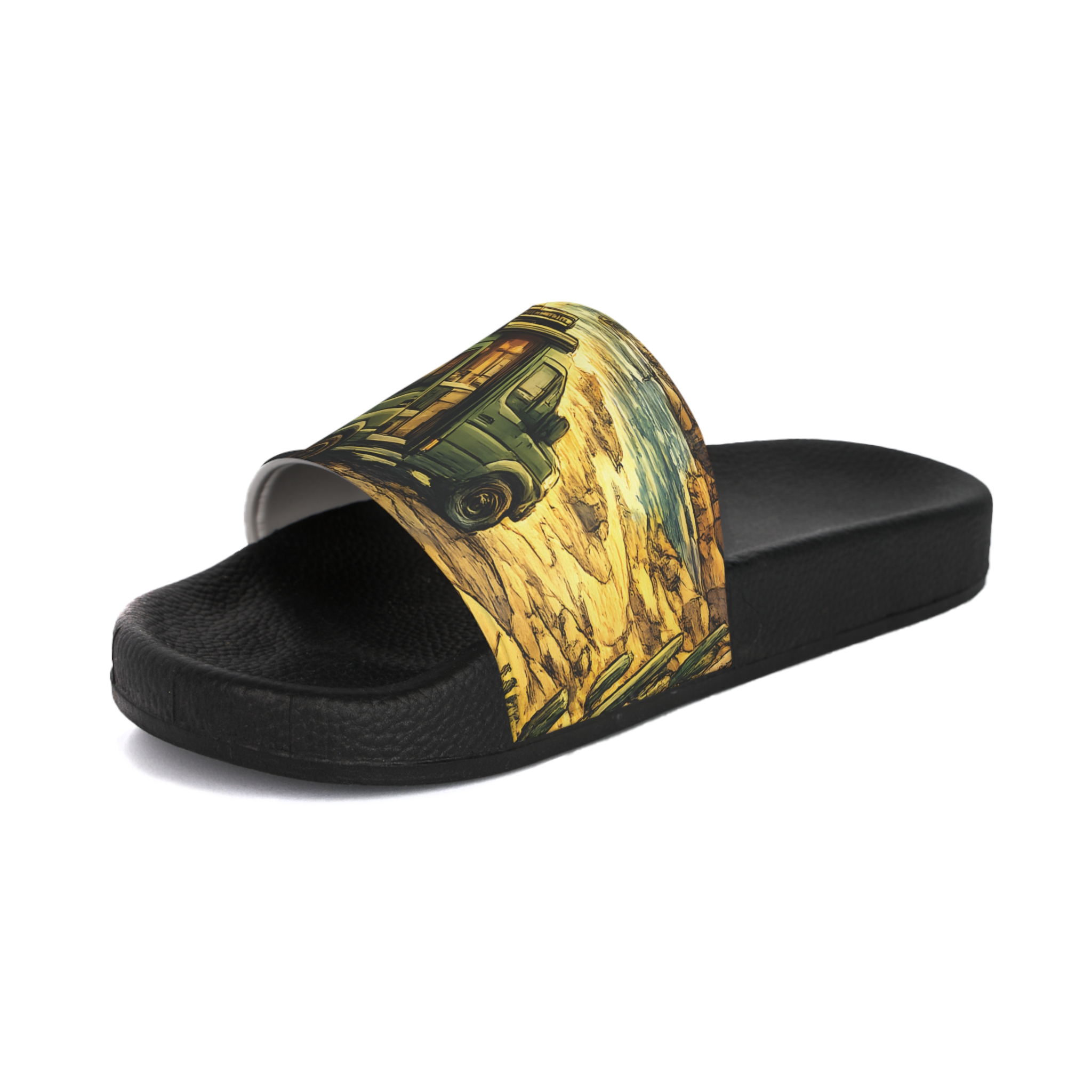9968252402732109477_2048.jpeg Men's Slide Sandals — Mercedes Camper Vibes for Men (Cubic-Line)