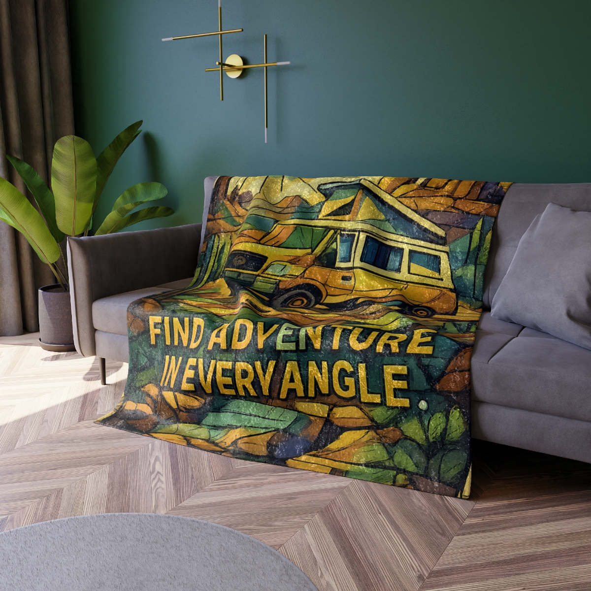 Comforter - 'Do What You Love, Keep On Rolling' Vintage Camper Comforter