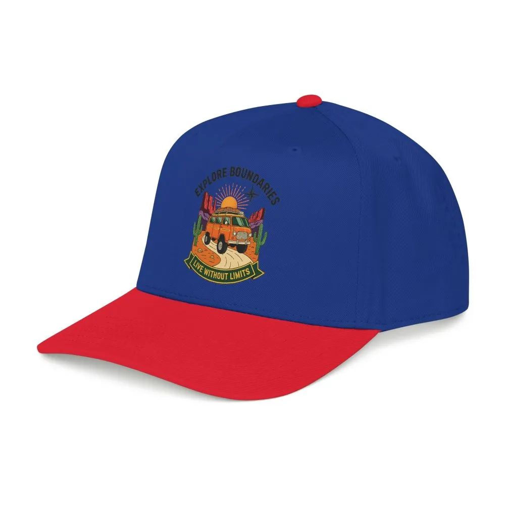 10265844241993113564_2048.jpeg Baseball Cap— "Eplore Boundaries-Live without limits" Mid Profile Baseball Hat