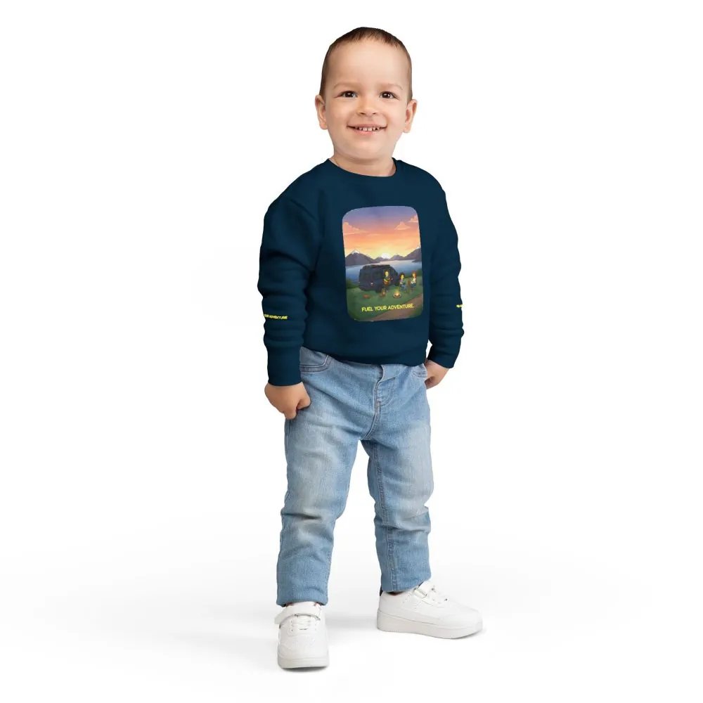 10284080839346499138_2048.jpeg Toddler Sweatshirt - "Fuel Your Adventure" (Design Sitcom-Line)