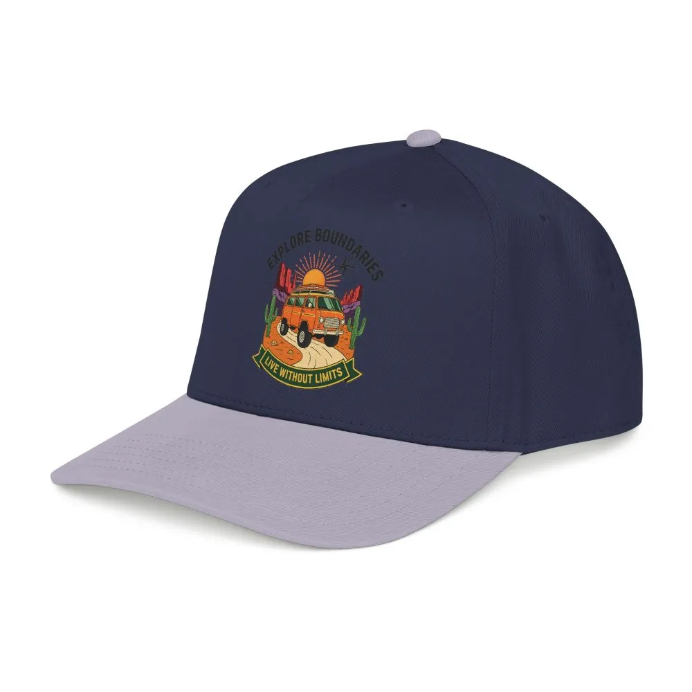 10446616327009225297_2048.jpeg Baseball Cap— "Eplore Boundaries-Live without limits" Mid Profile Baseball Hat