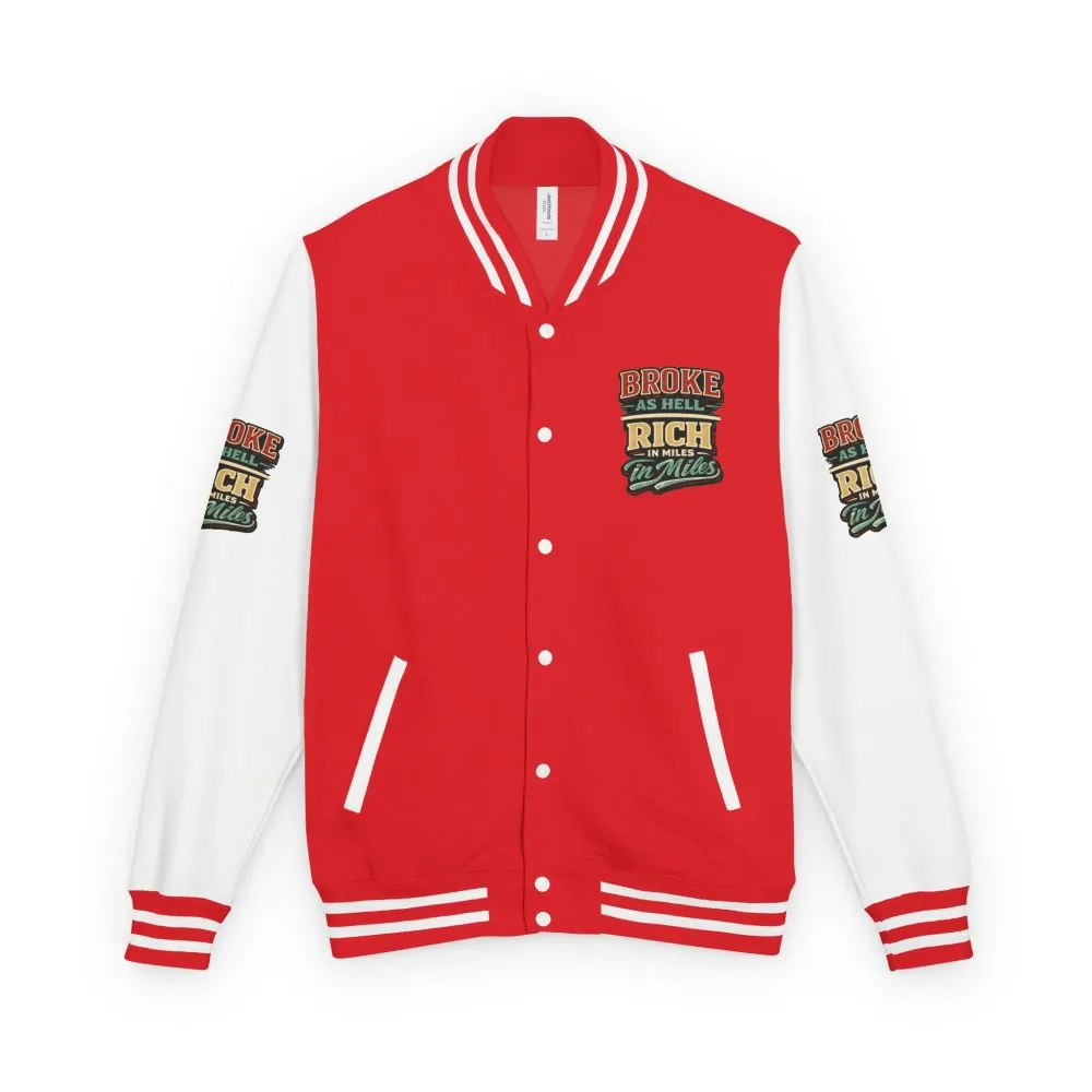 10475524320376605031_2048.jpeg Unisex Heavyweight Letterman Jacket — "Broke As Hell" Design F**K-Line