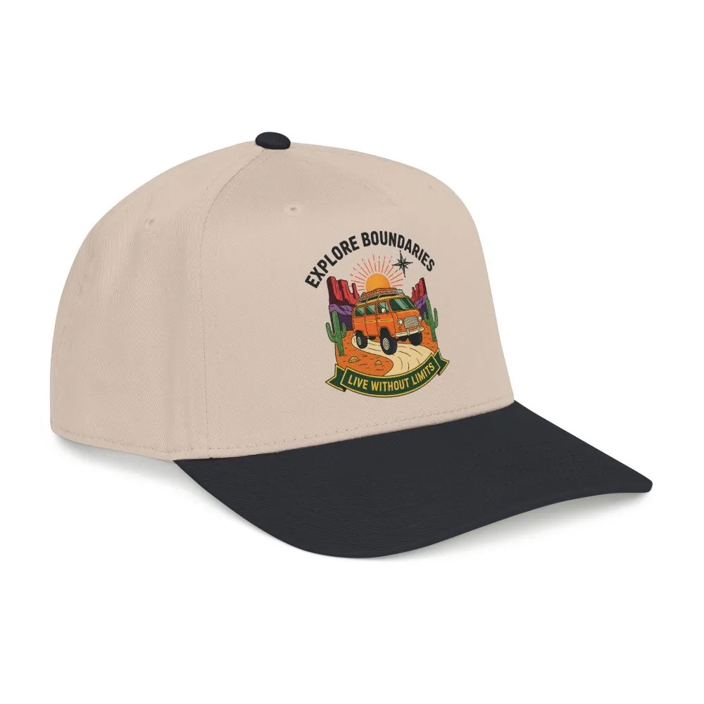 10819103480924697713_2048.jpeg Baseball Cap— "Eplore Boundaries-Live without limits" Mid Profile Baseball Hat